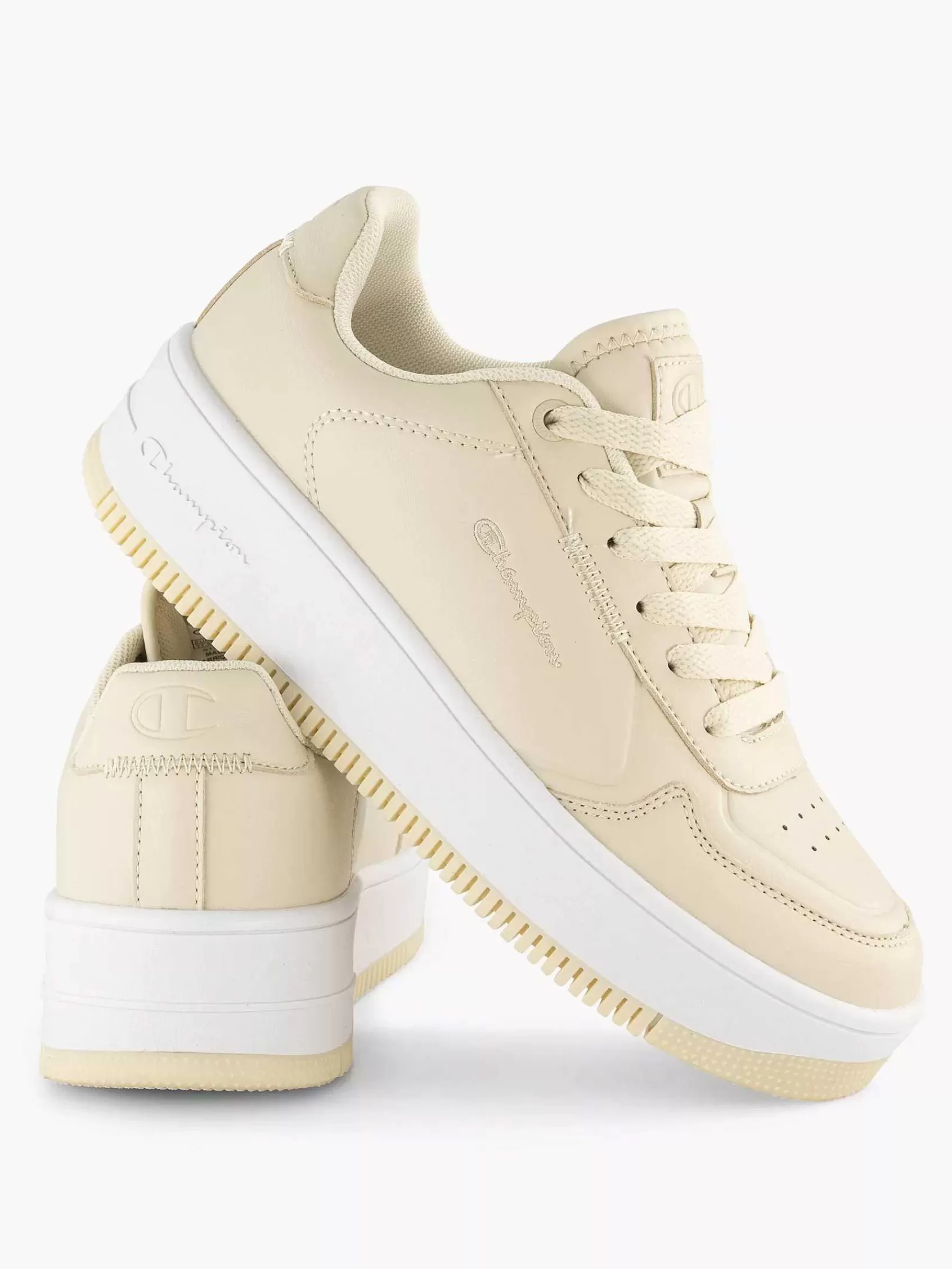 Online Champion Beige Rebound Platform Low
