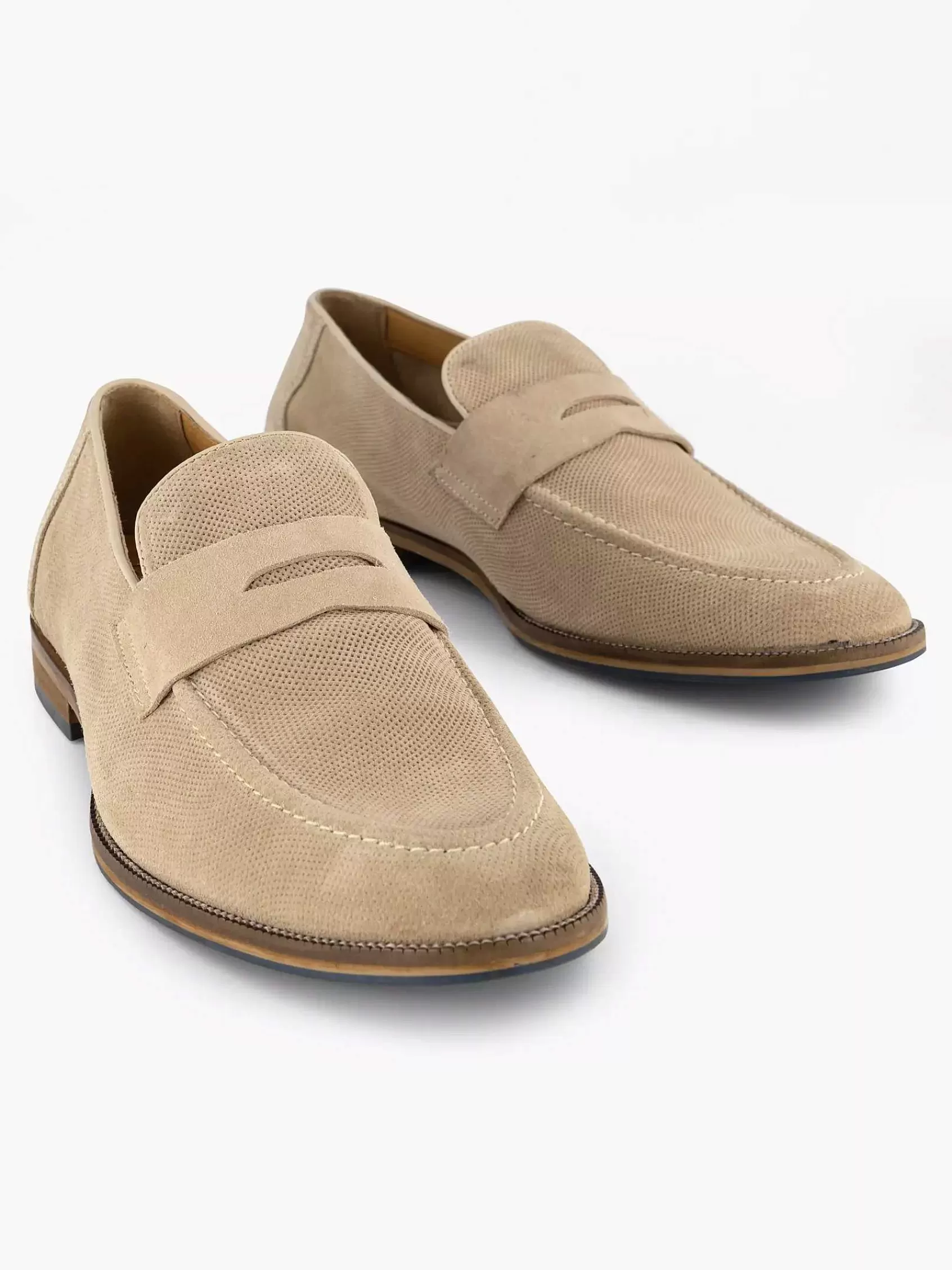 Shop AM SHOE Beige Wildleder-Slipper