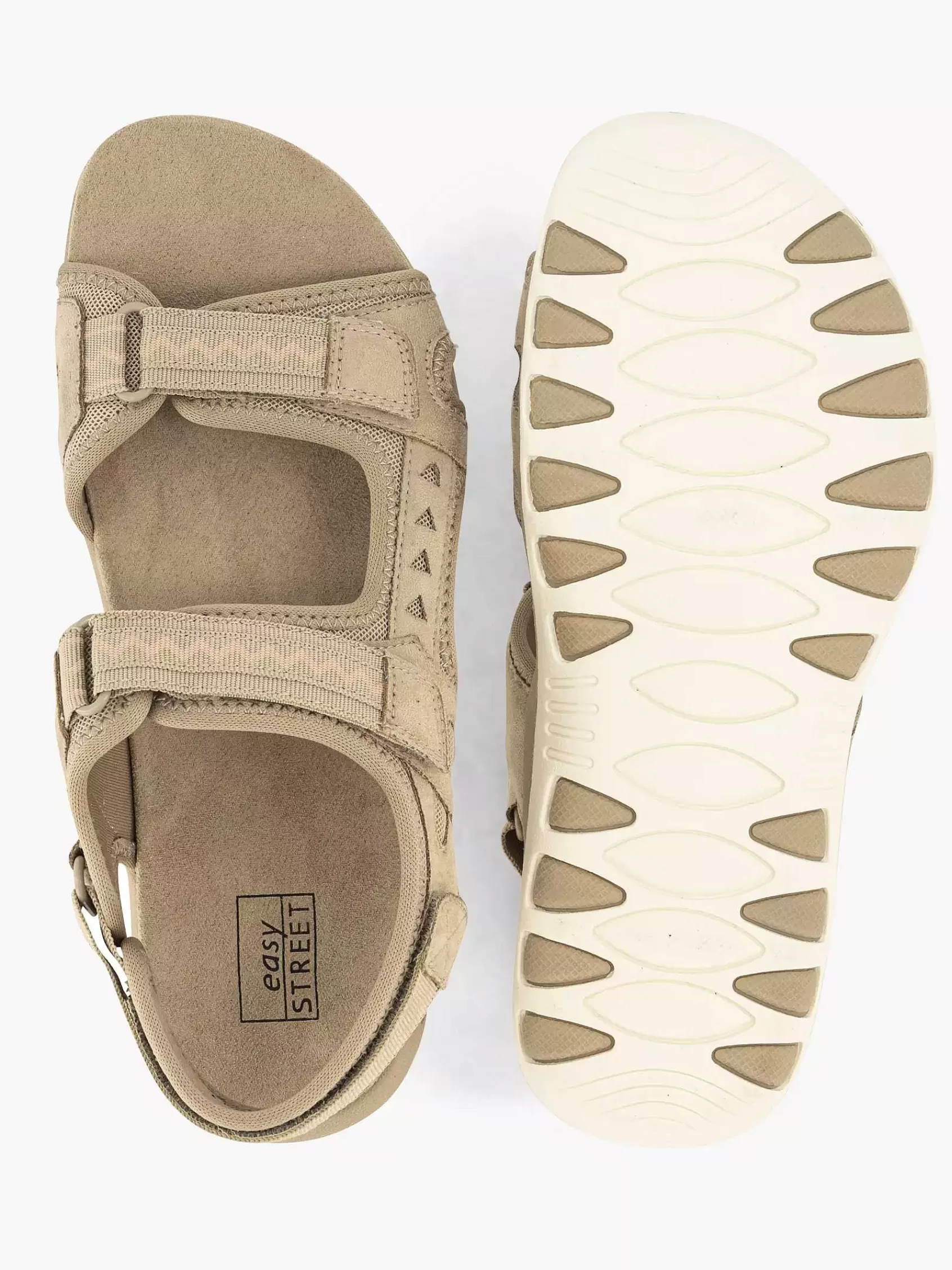 Outlet Easy Street Beigefarbene Komfort-Sandale