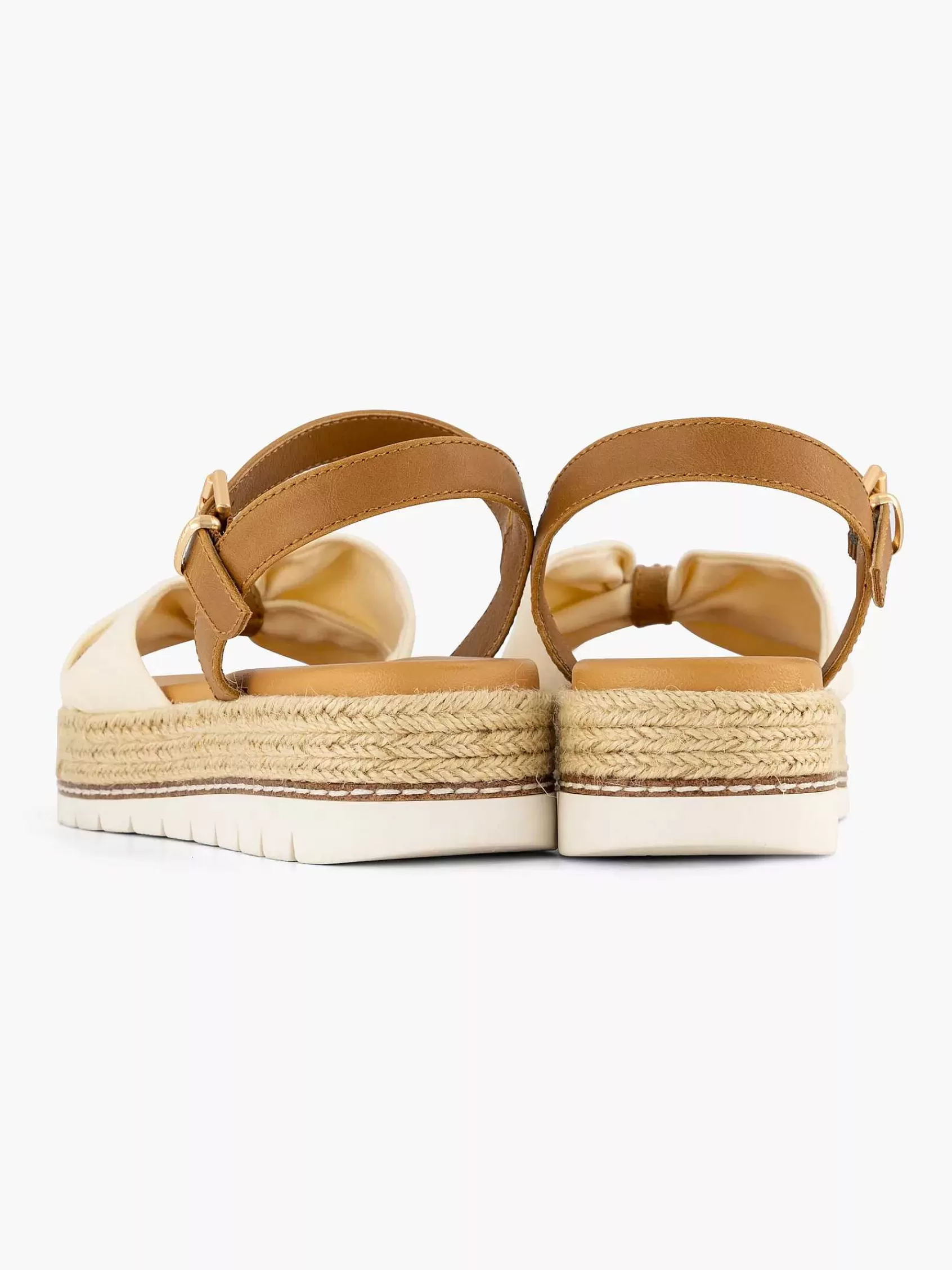 Fashion Esprit Beigefarbene Plateausandale