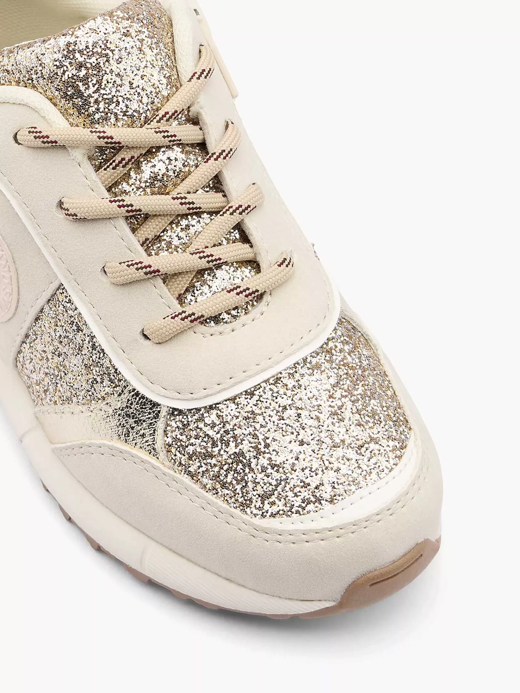 Outlet Graceland Beigefarbener, Klobiger Sneaker Mit Glitzer
