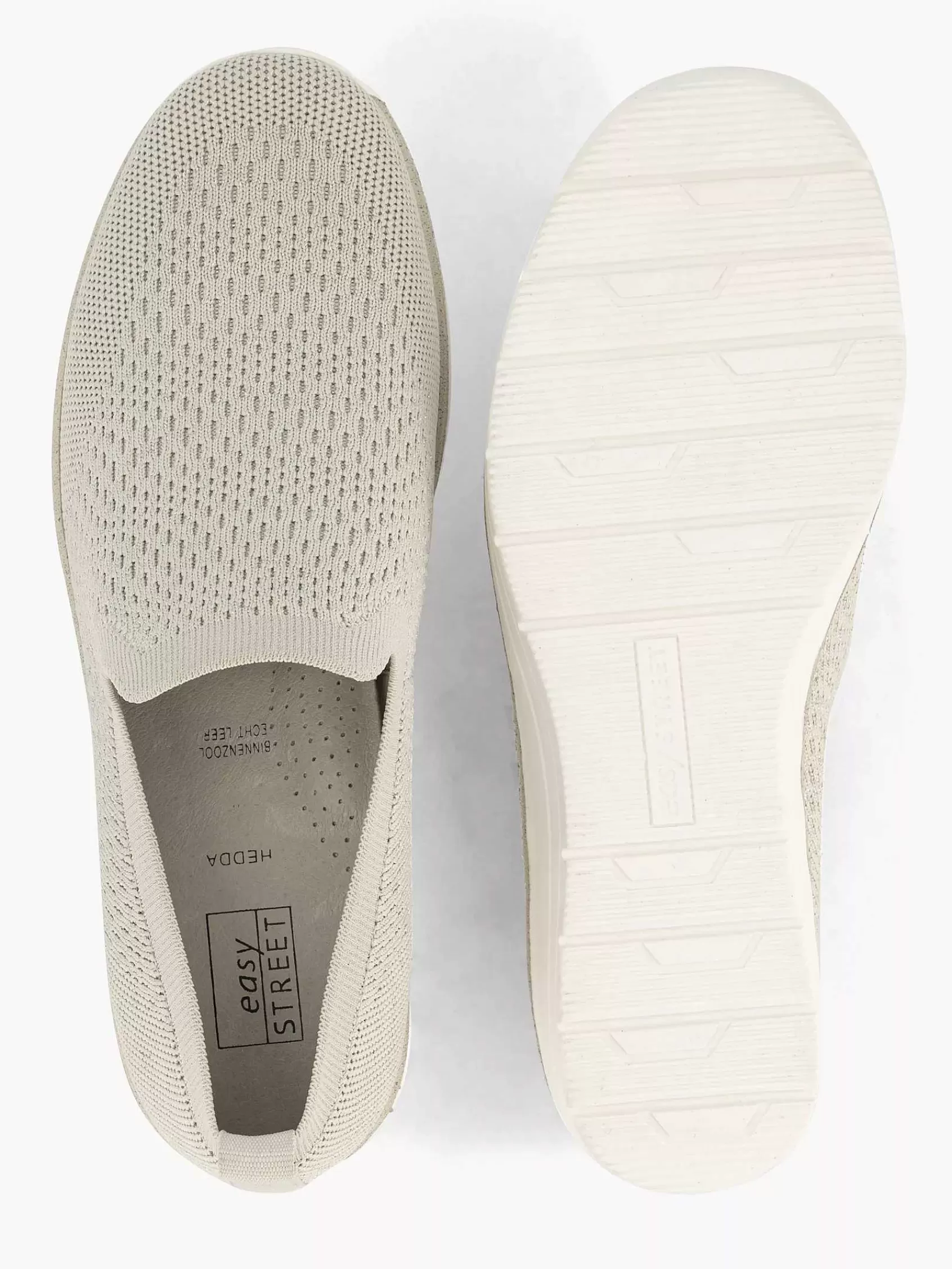 Sale Easy Street Beigefarbener Komfort-Slipper