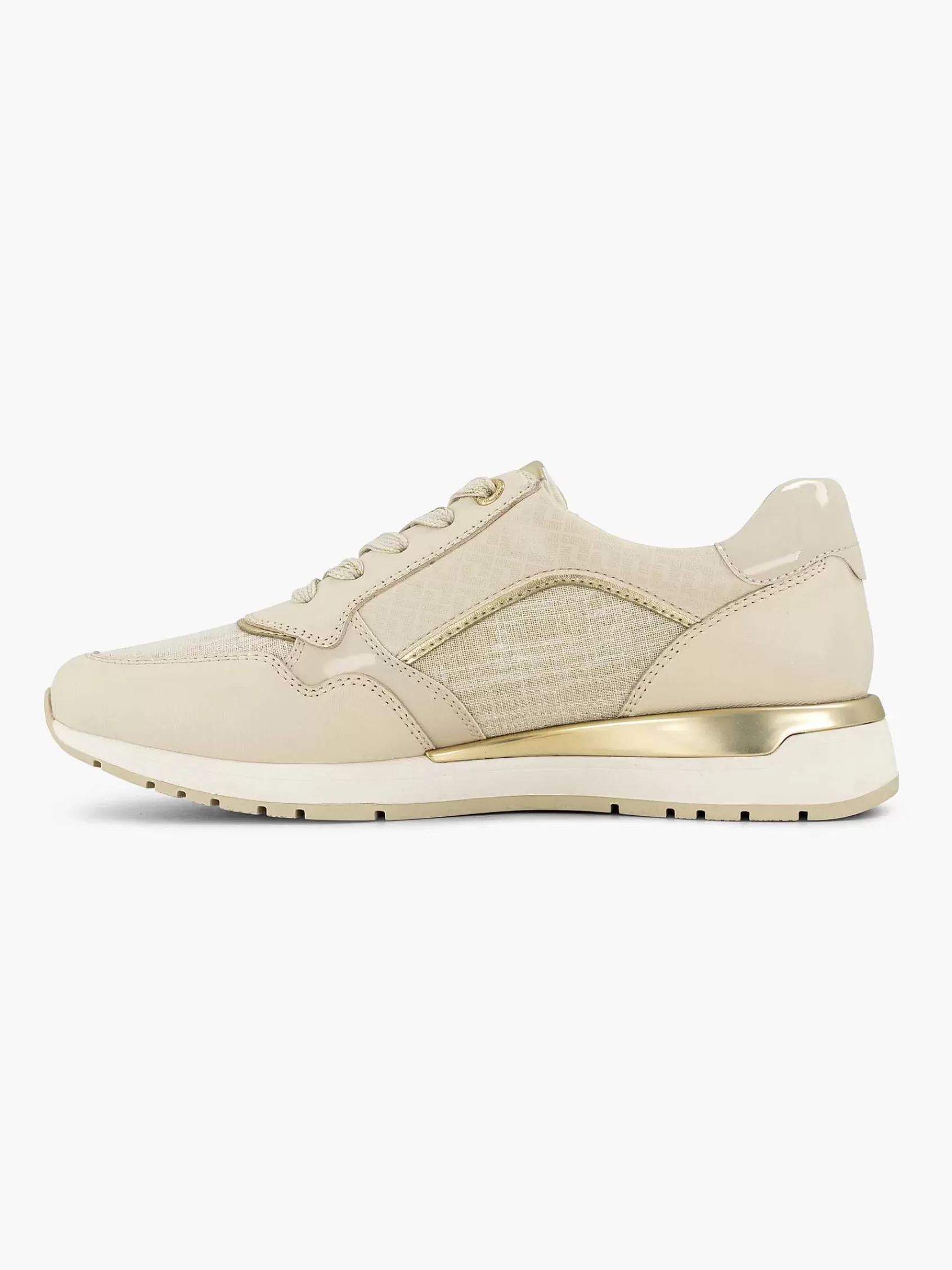 Store Medicus Beigefarbener Komfort-Sneaker Aus Leder