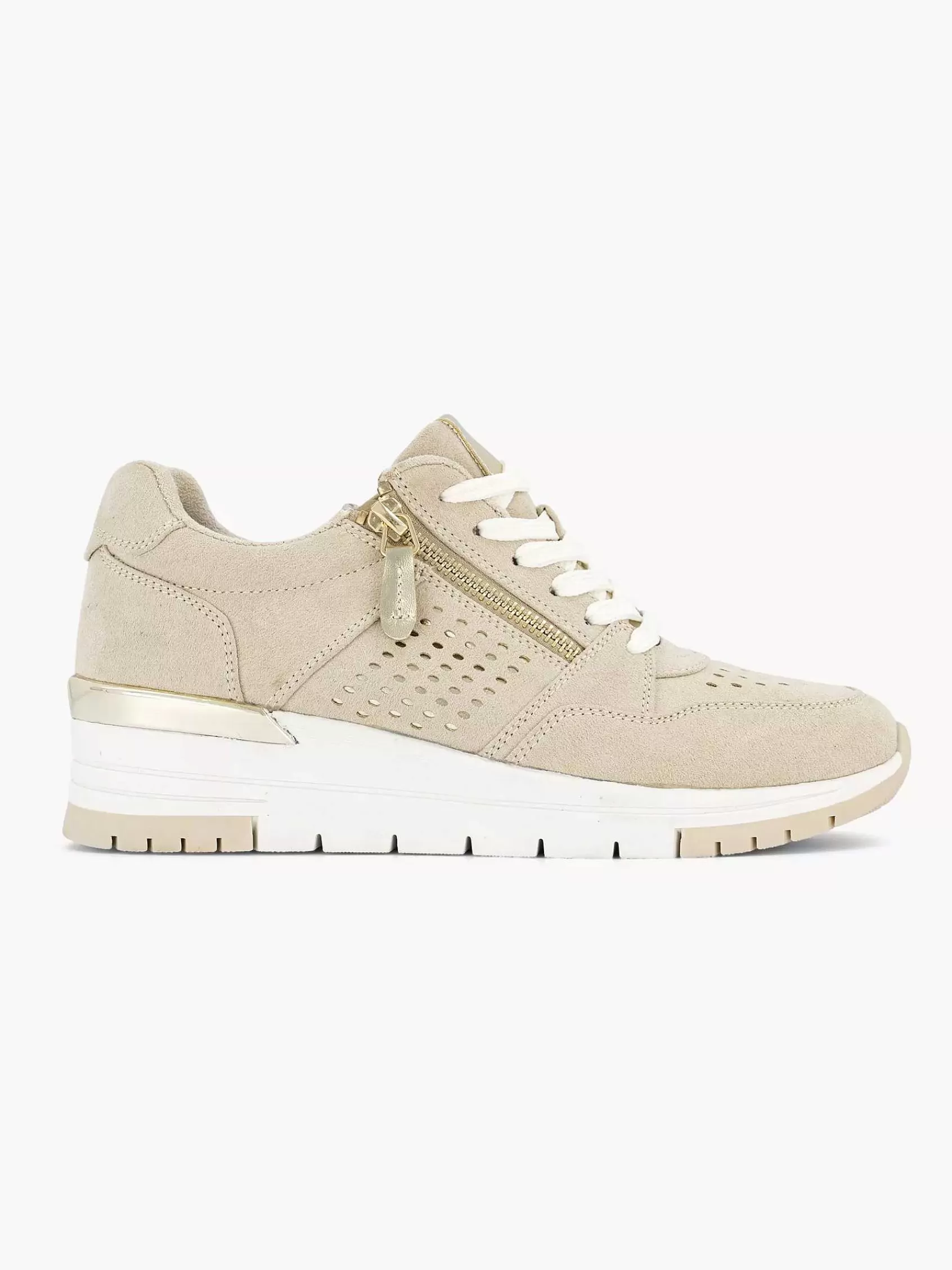 Cheap Easy Street Beiger Sneaker Mit Keilabsatz