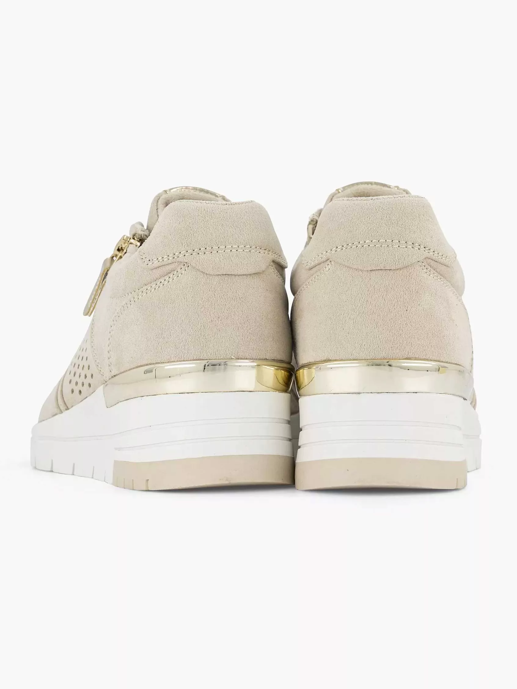 Cheap Easy Street Beiger Sneaker Mit Keilabsatz