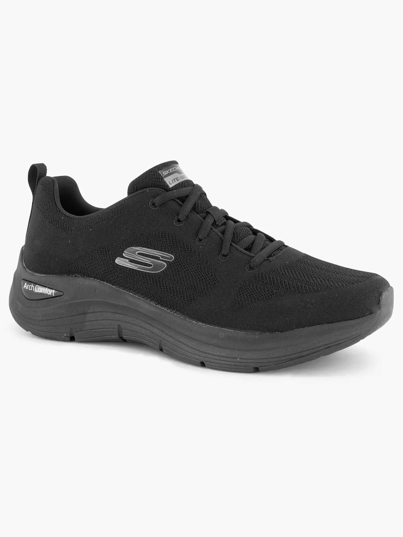 Hot Skechers Black Arch Comfort Tiefer Atem