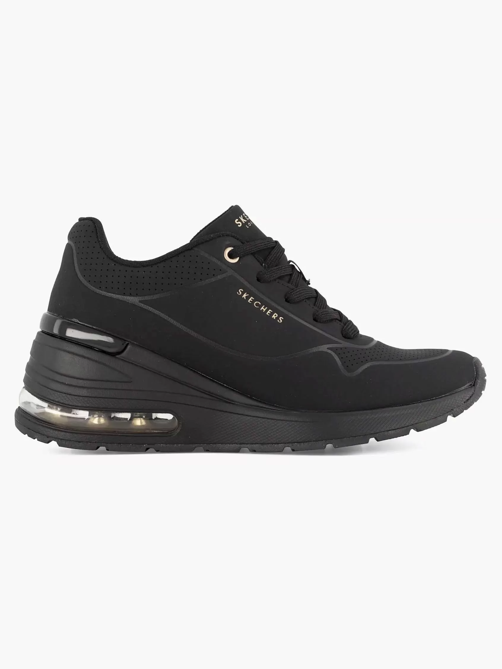 Fashion Skechers Black Million Air Erhohte Luft