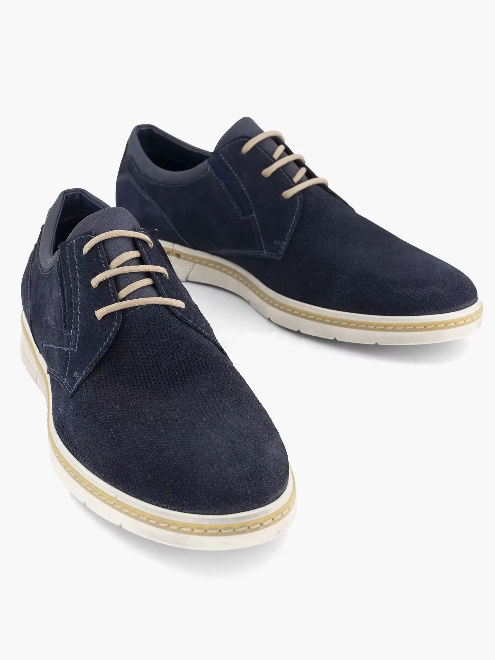 Outlet Gallus Blauer Lederschnurschuh