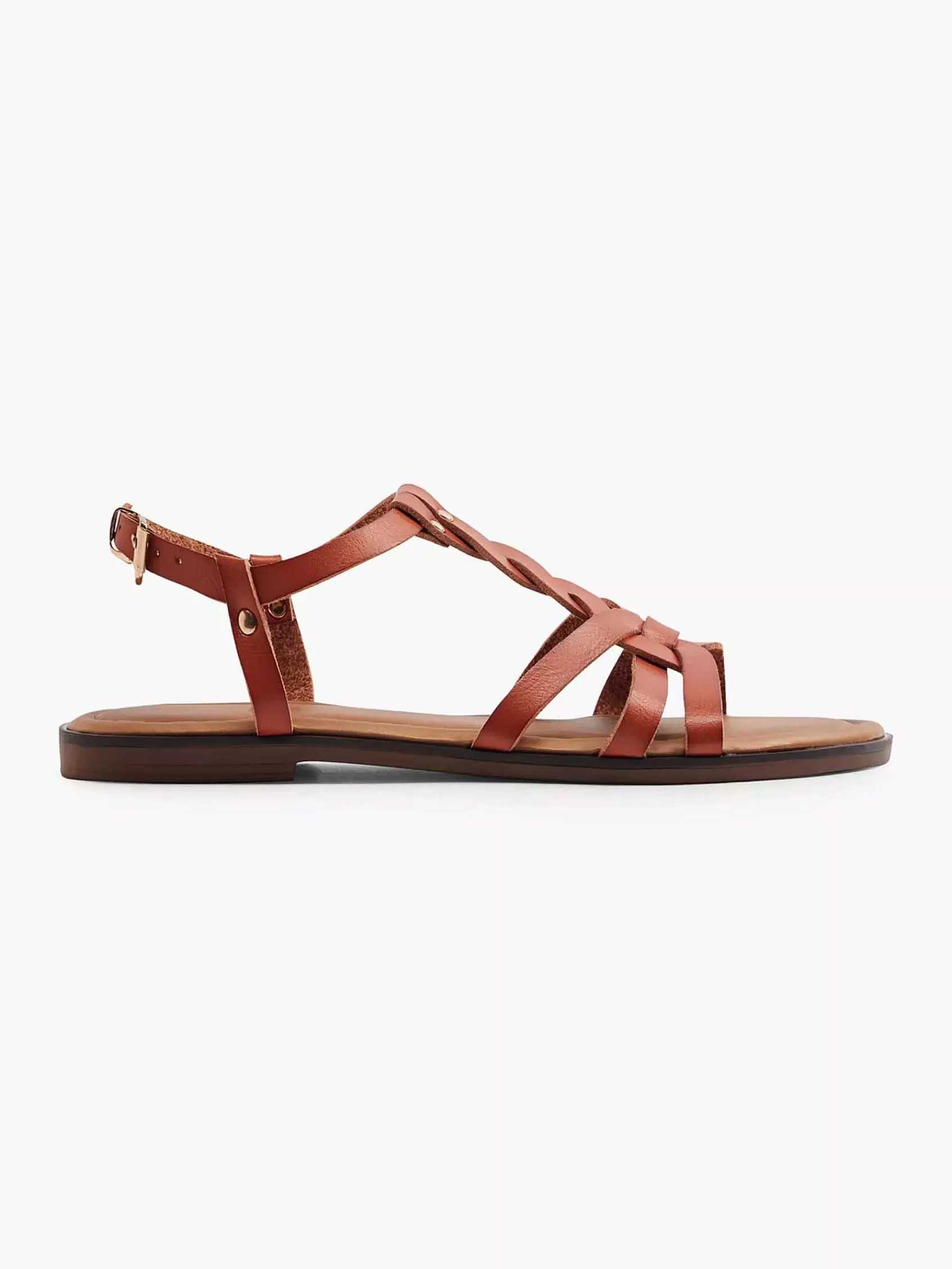 Best Sale Graceland Braune Sandalen Geflochten