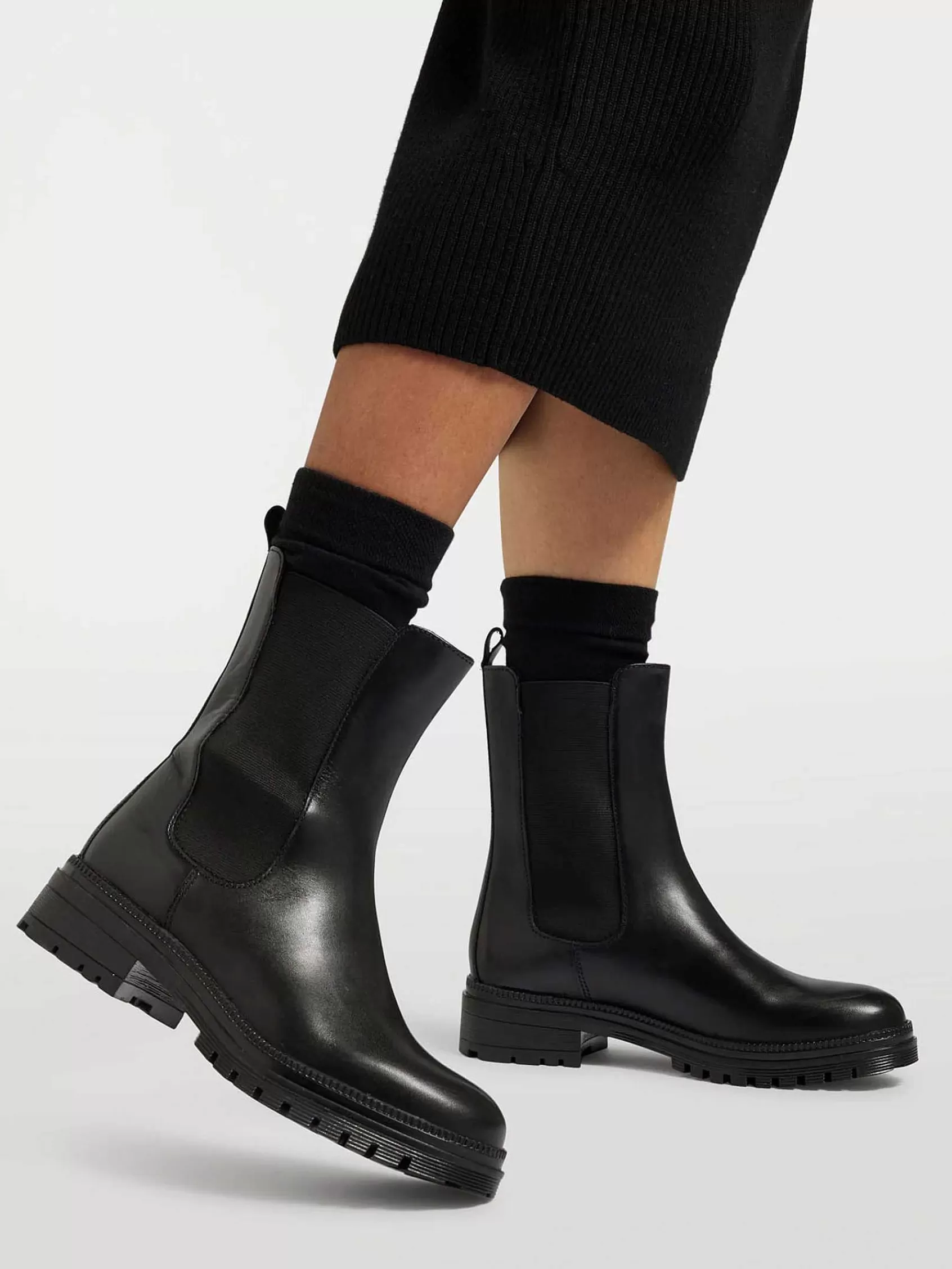 Flash Sale 5th Avenue Chelsea-Stiefel Aus Schwarzem Leder