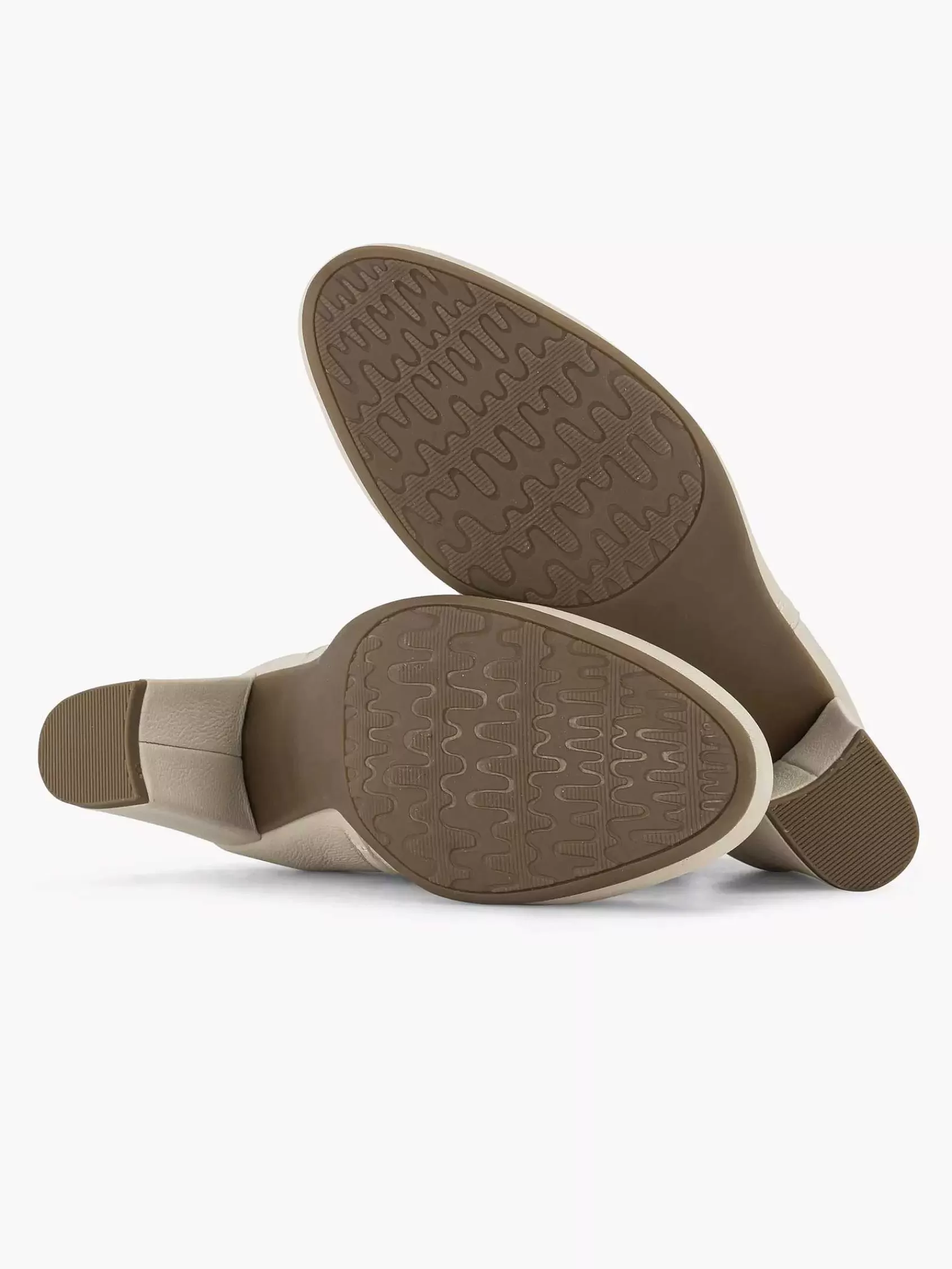 Flash Sale 5th Avenue Cremefarbene Lederstiefelette
