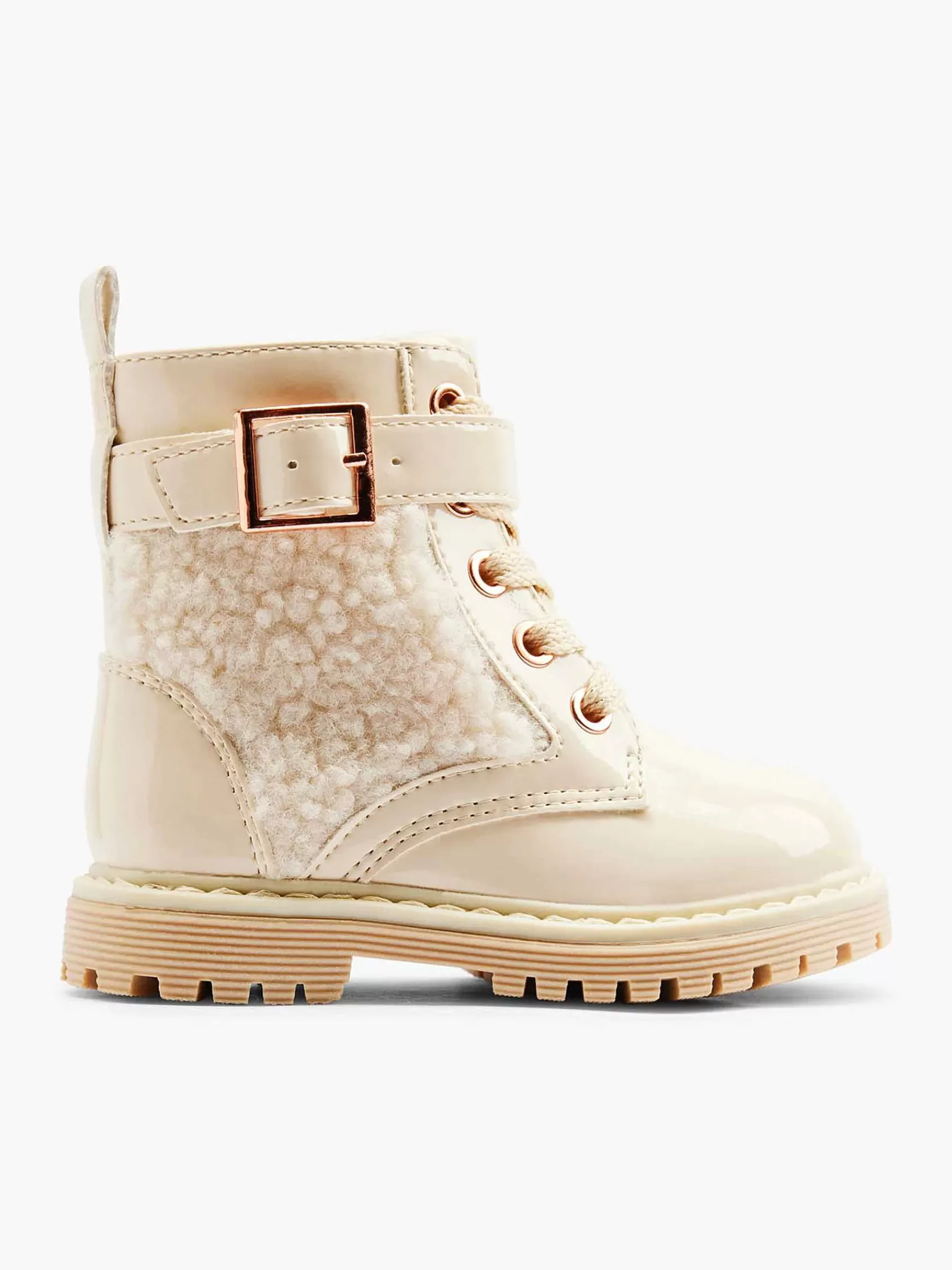 Shop Graceland Cremefarbener Schnurstiefel-Teddy