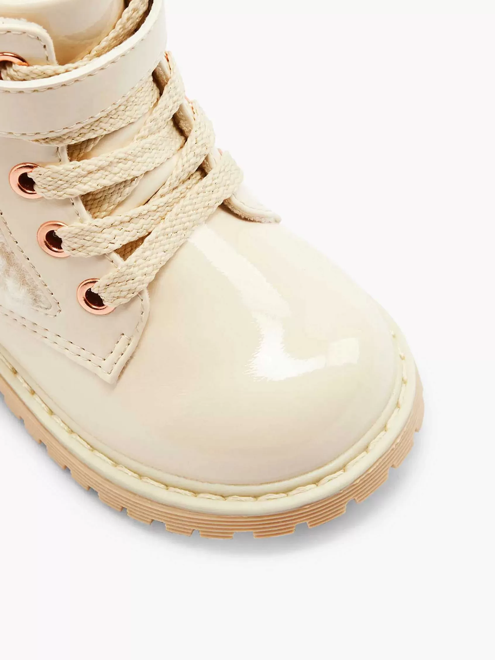 Shop Graceland Cremefarbener Schnurstiefel-Teddy