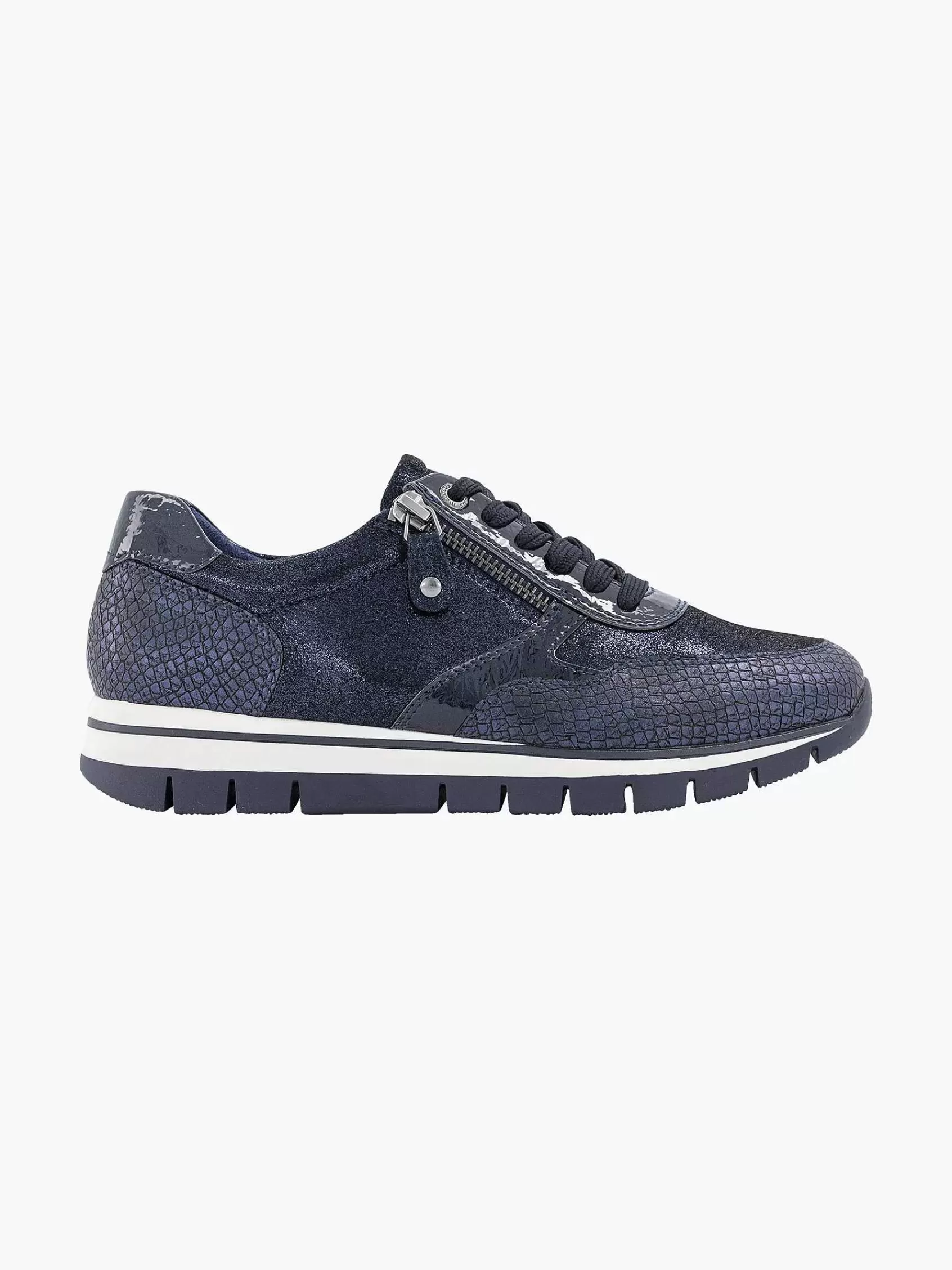 Hot Medicus Dunkelblauer Comfort Sneaker Croco
