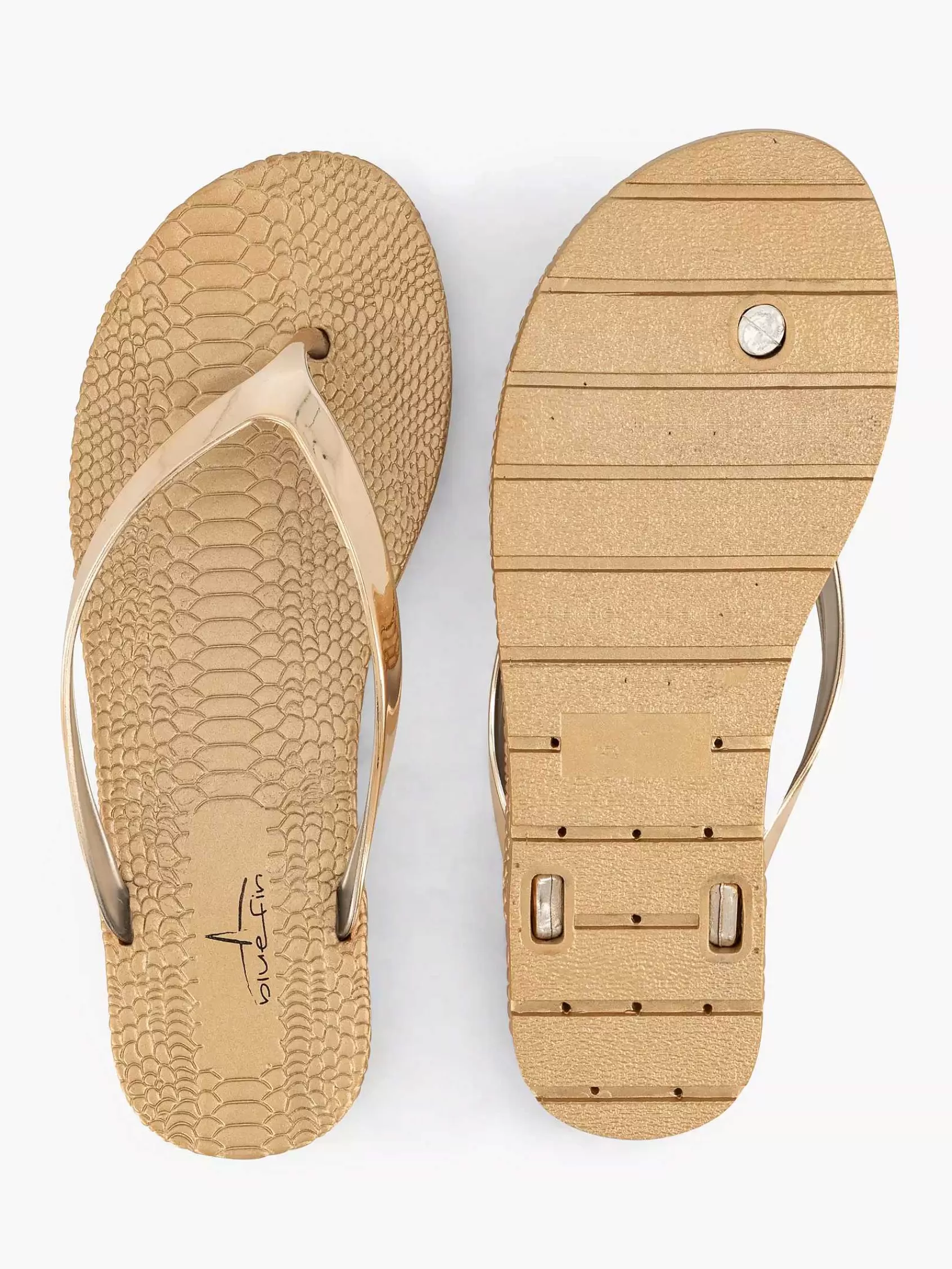 Online Blue Fin Goldene Flip-Flops