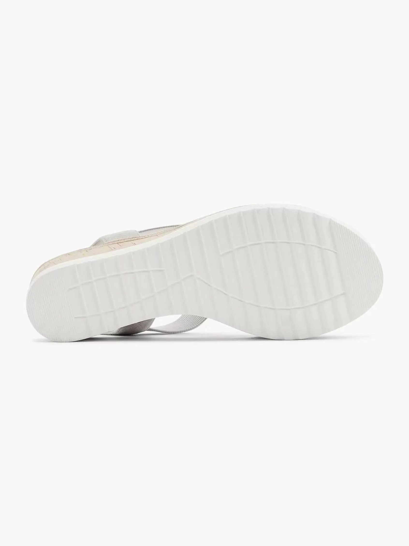 Best Sale Easy Street Graue Komfort-Sandalen Mit Keilabsatz