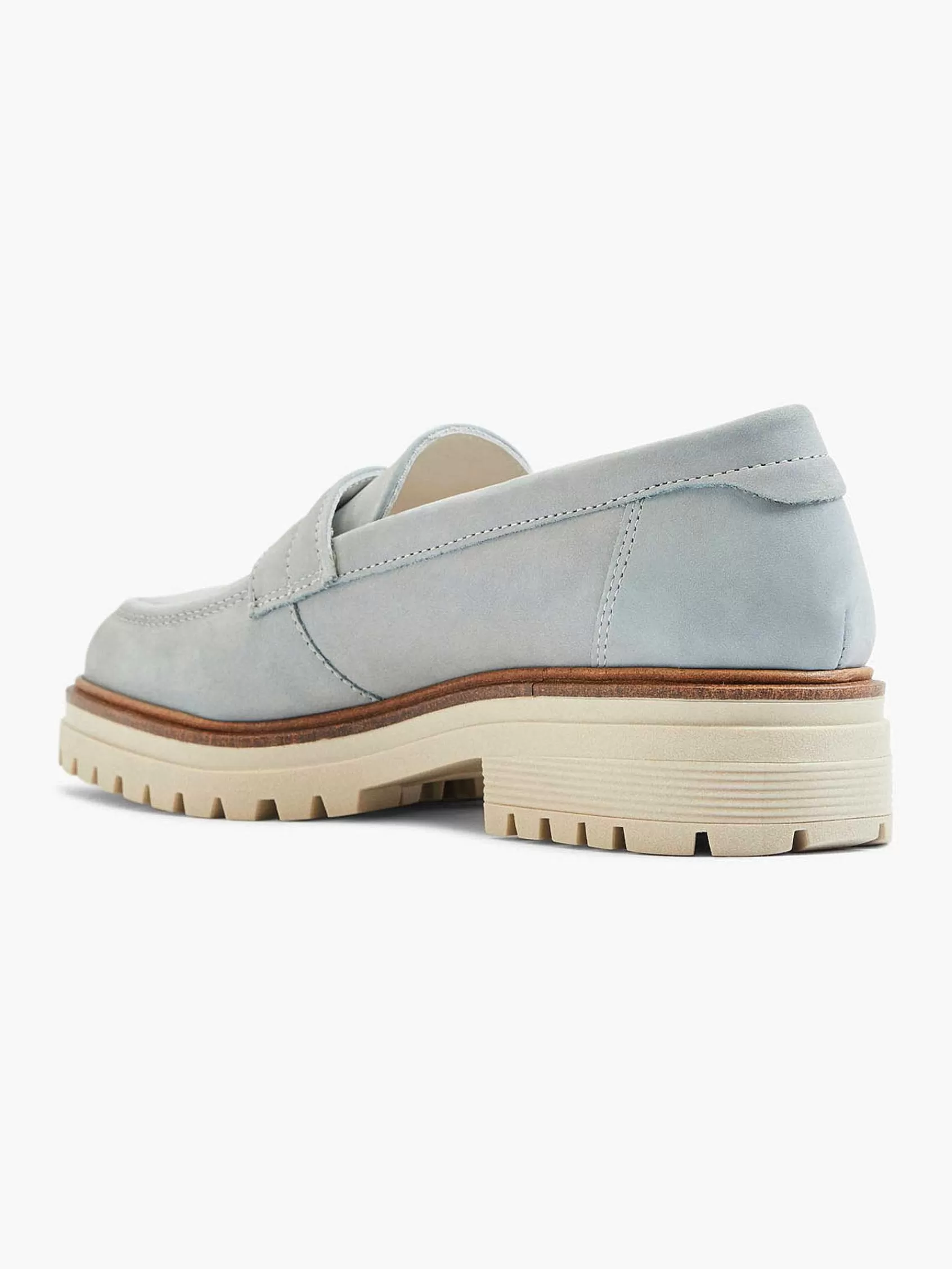 Flash Sale 5th Avenue Hellblauer, Klobiger Loafer Aus Nubukleder