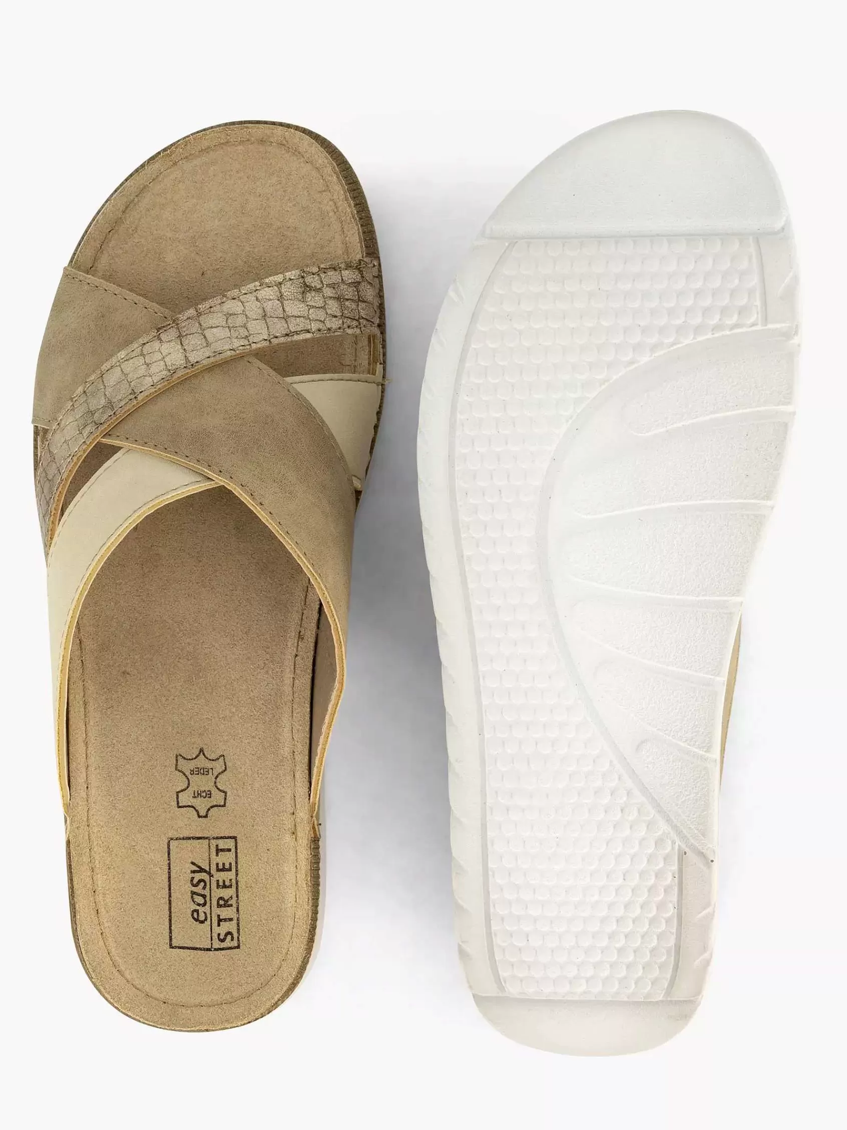 Sale Easy Street Hellbrauner Komfort-Slipper