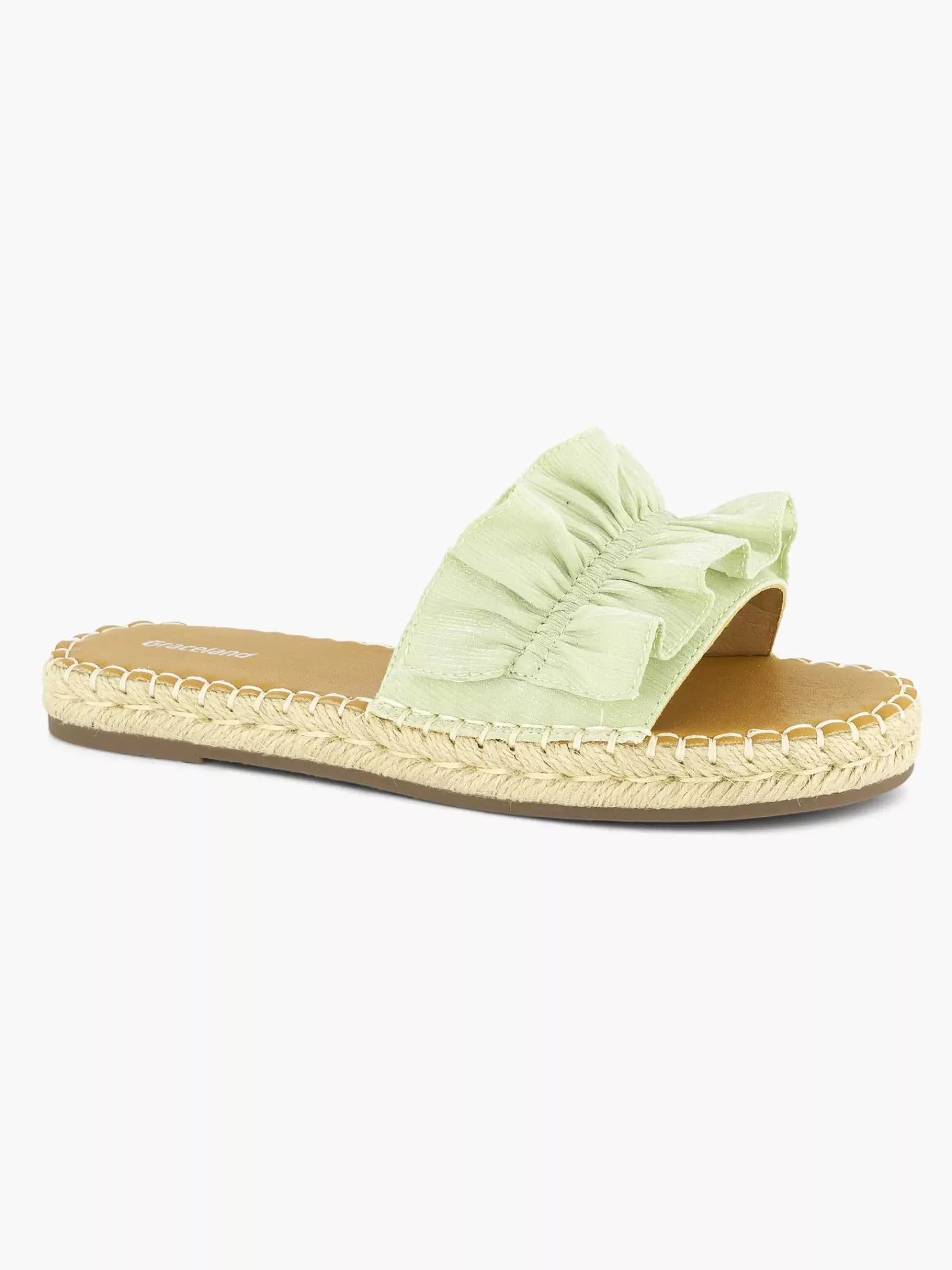 New Graceland Hellgrune Slipper-Ruschen