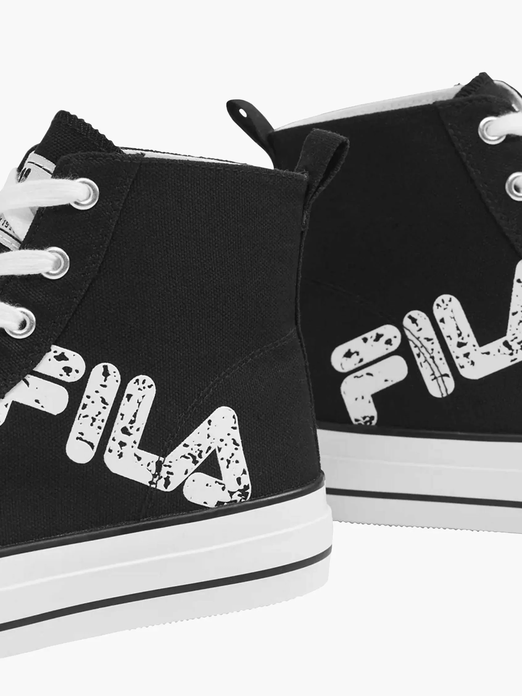 Online FILA Hoher Sneaker Aus Schwarzem Canvas