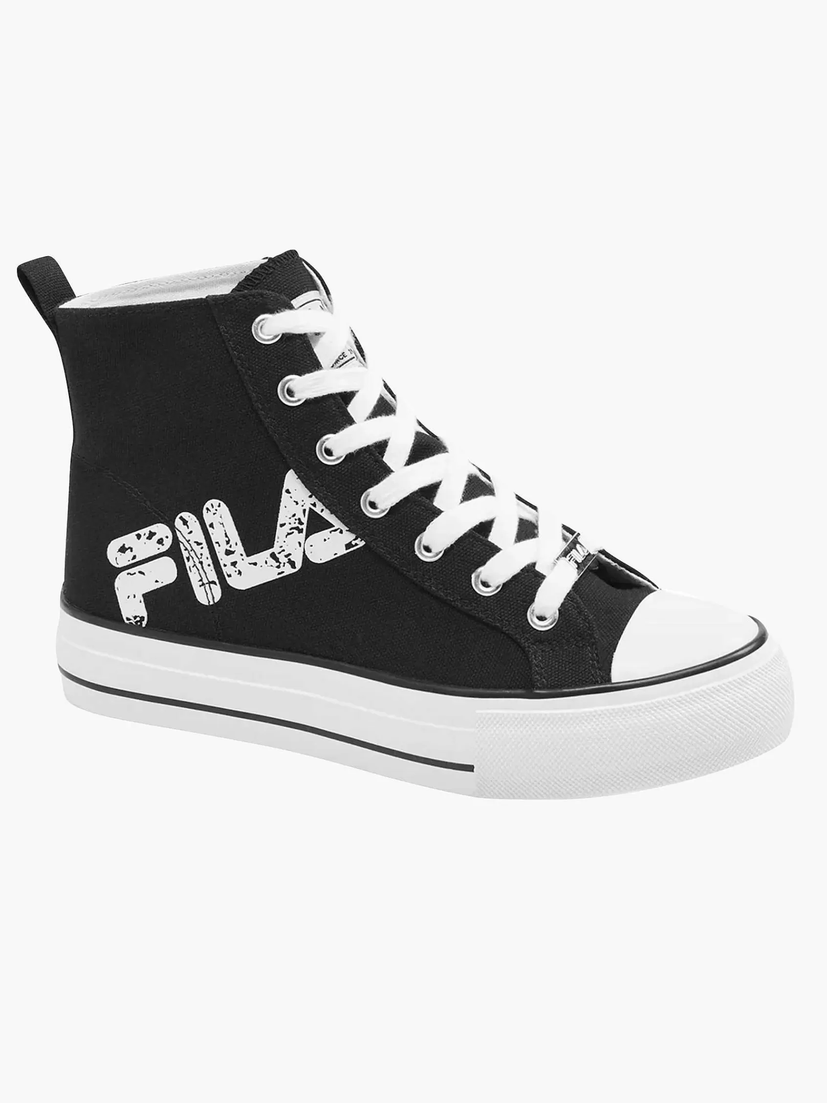 Online FILA Hoher Sneaker Aus Schwarzem Canvas