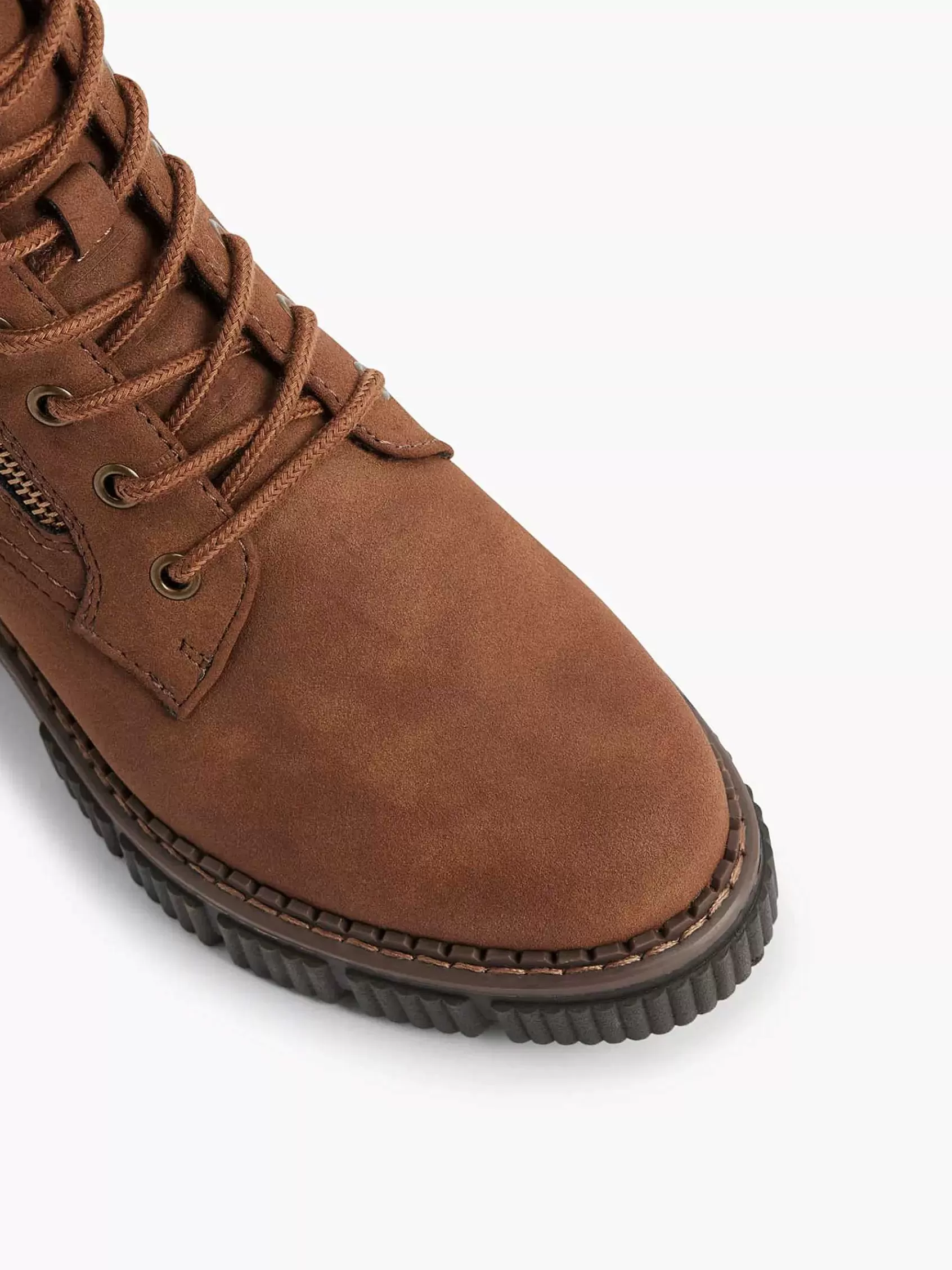 Store Easy Street Kamelfarbener Spitzenstiefel