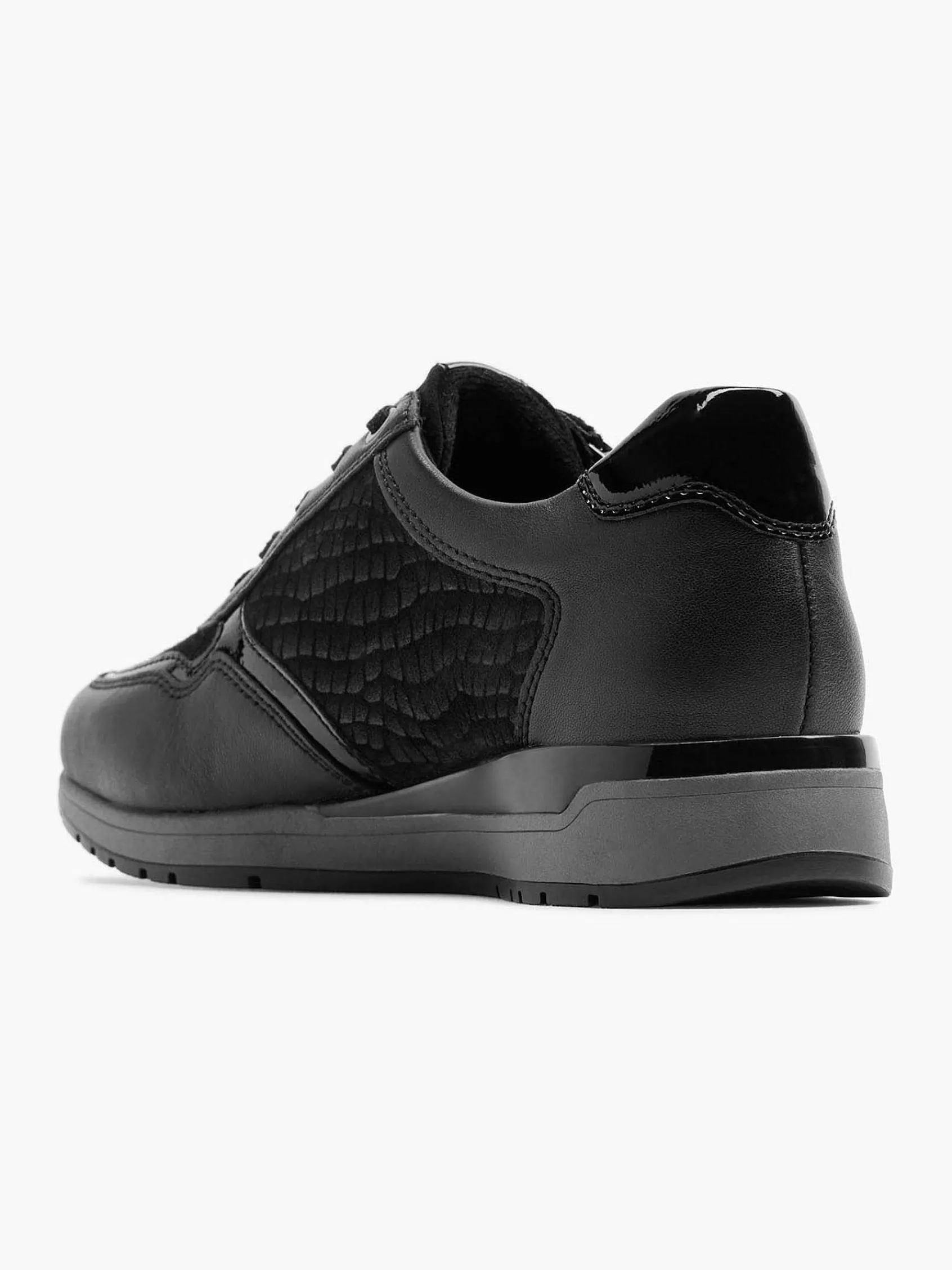 Sale Medicus Komfort-Schnurschuh Aus Schwarzem Leder