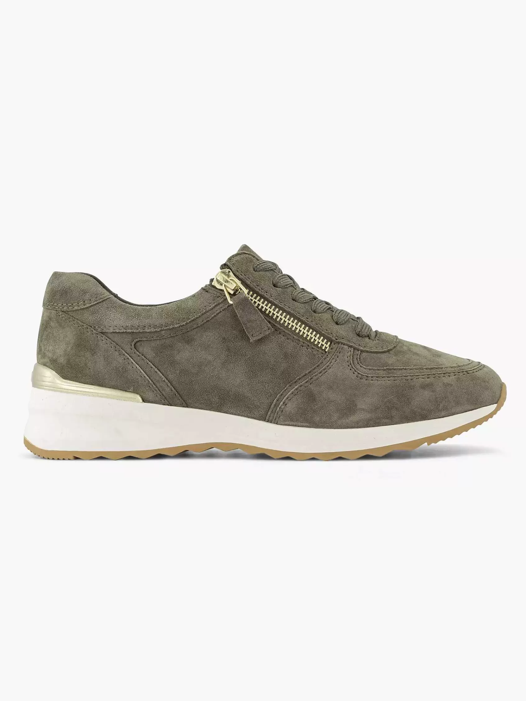 New Medicus Komfort-Sneaker Aus Dunkelgrunem Leder