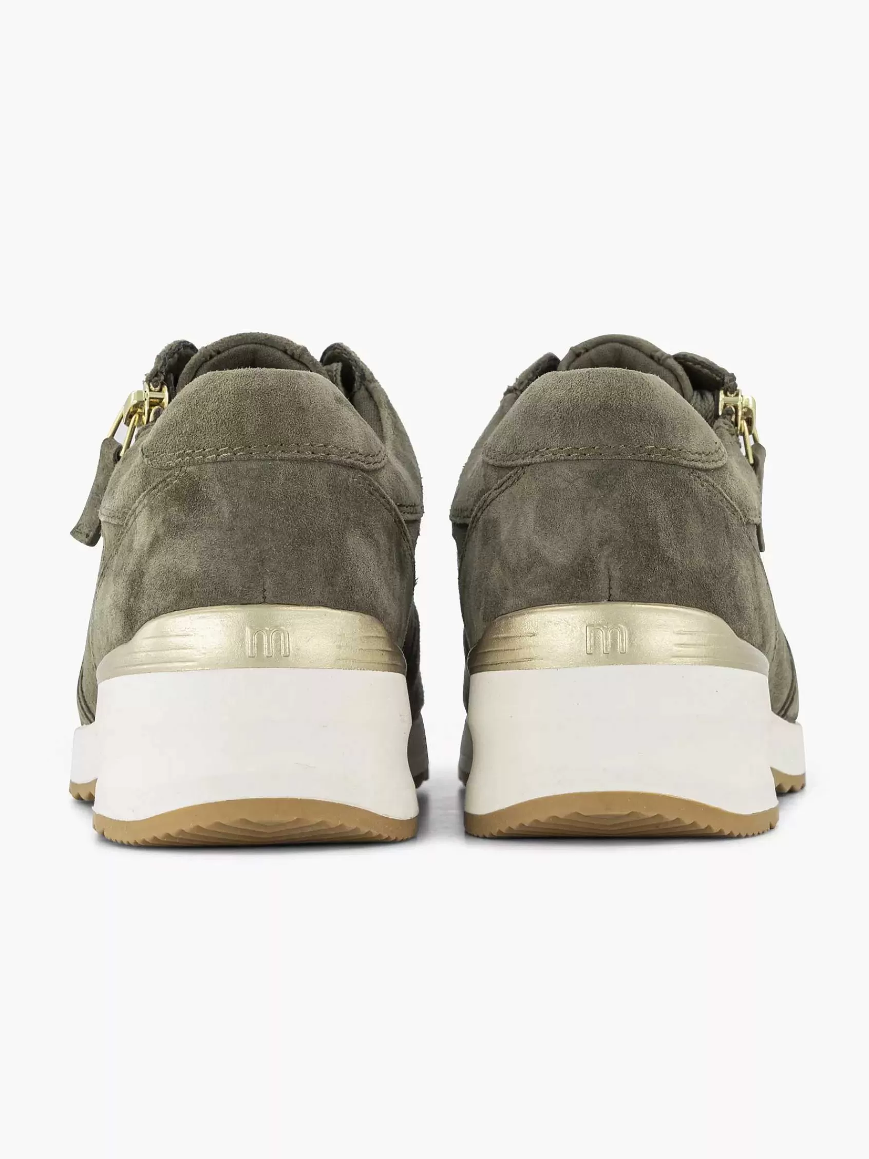 New Medicus Komfort-Sneaker Aus Dunkelgrunem Leder