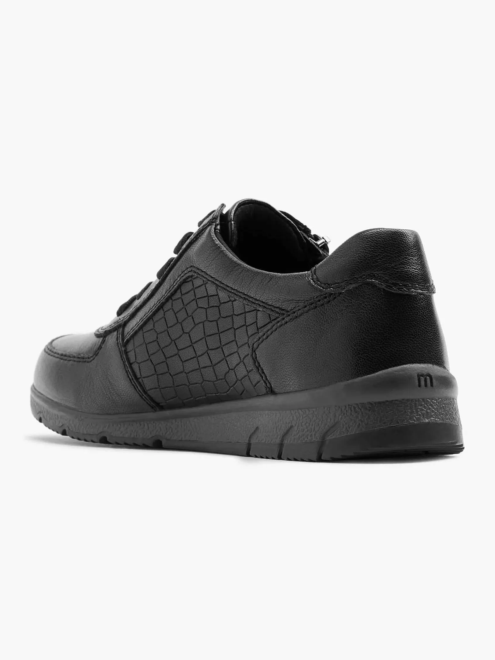 New Medicus Komfort-Sneaker Aus Schwarzem Leder