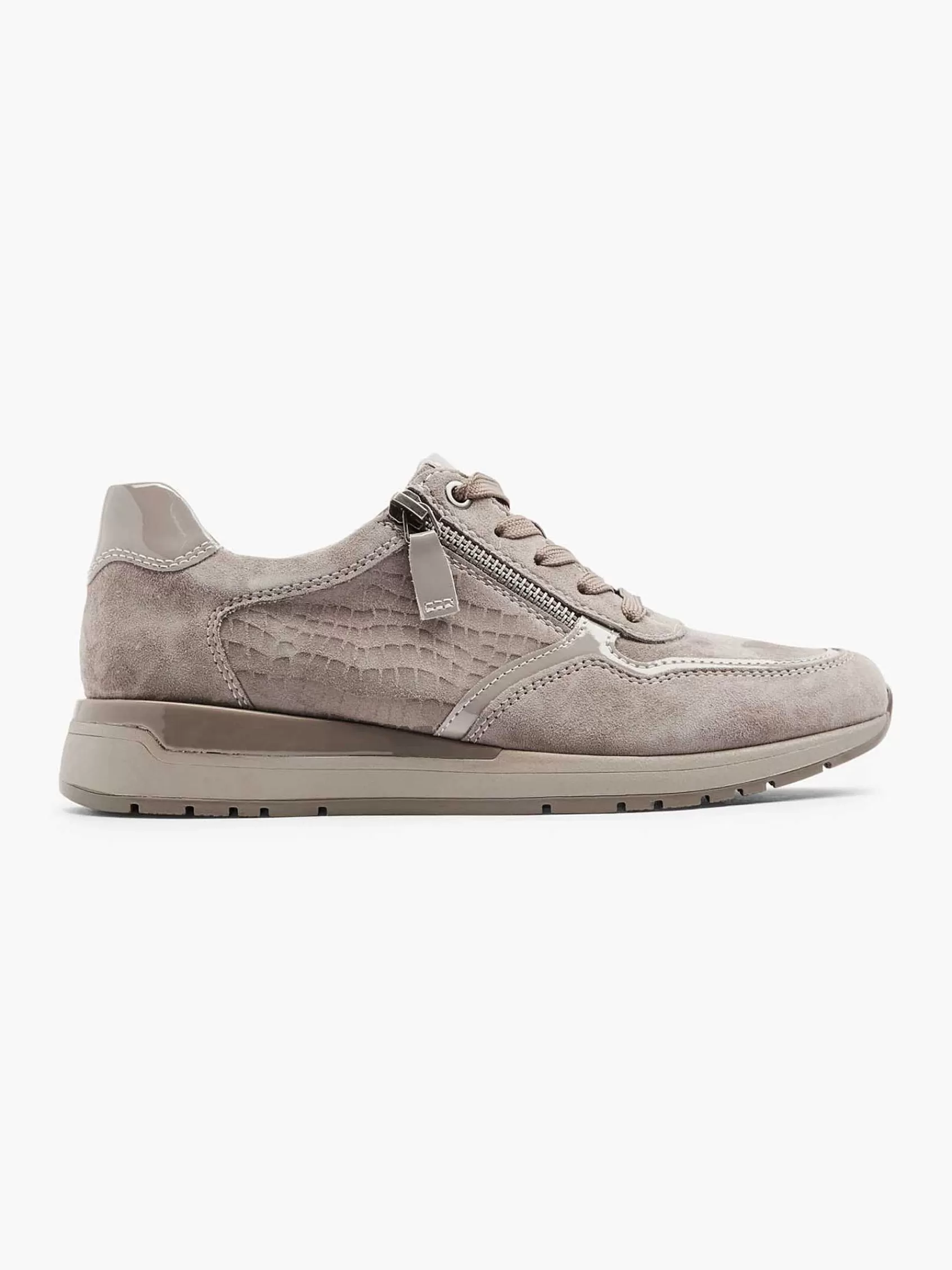 Outlet Medicus Komfort-Sneaker Aus Taupefarbenem Leder