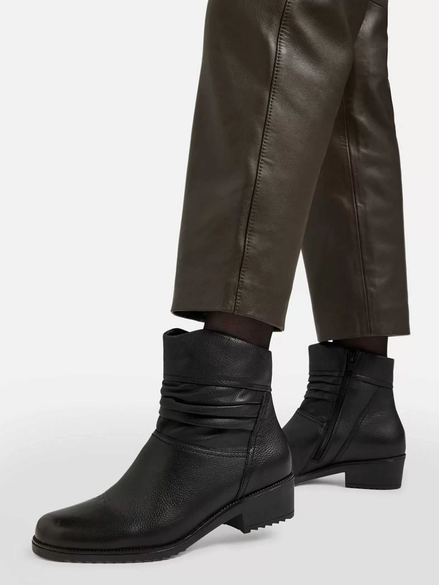 Sale Medicus Komfort-Stiefelette Aus Schwarzem Leder