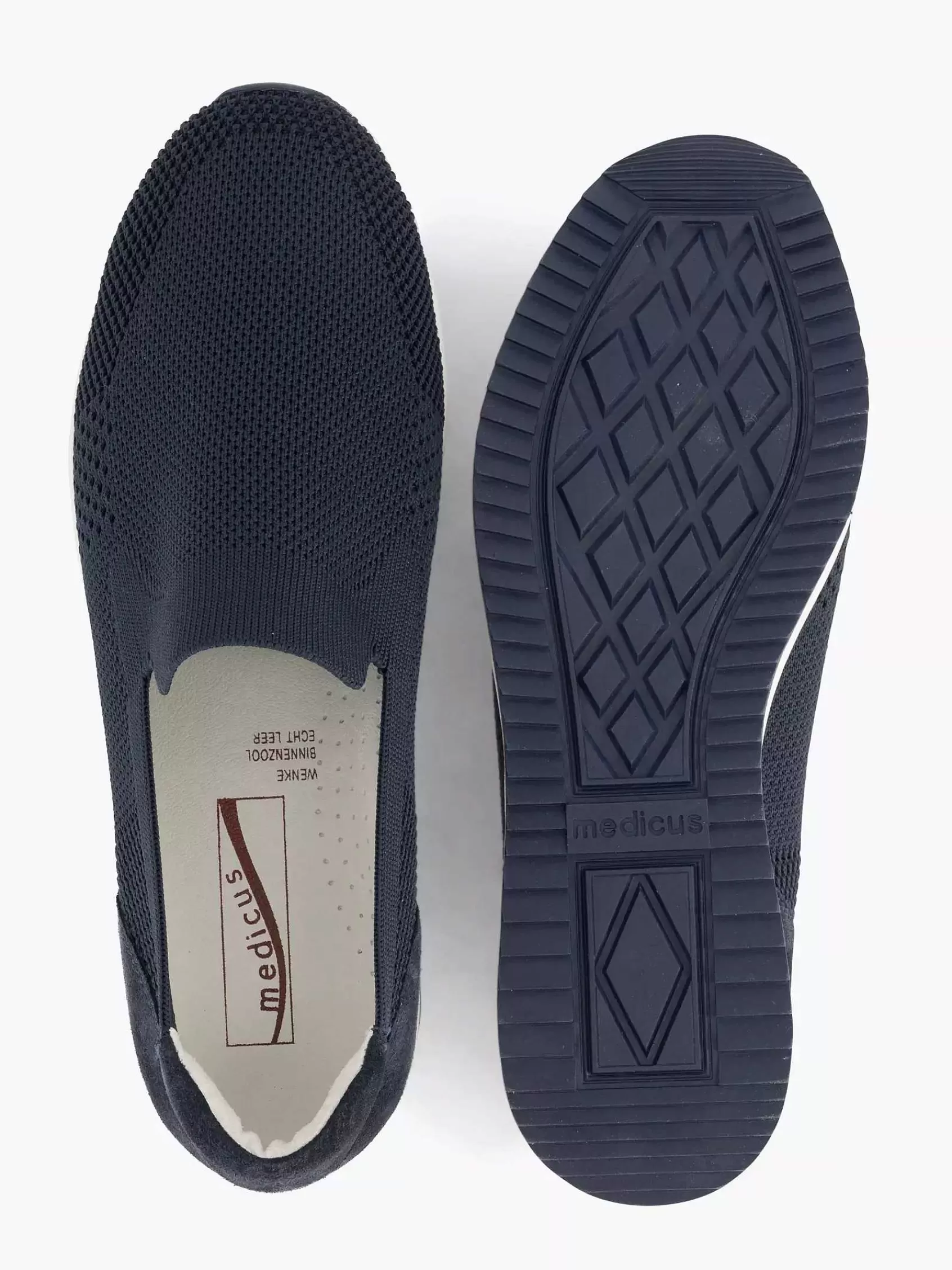 Outlet Medicus Marineblauer Comfort-Slipper