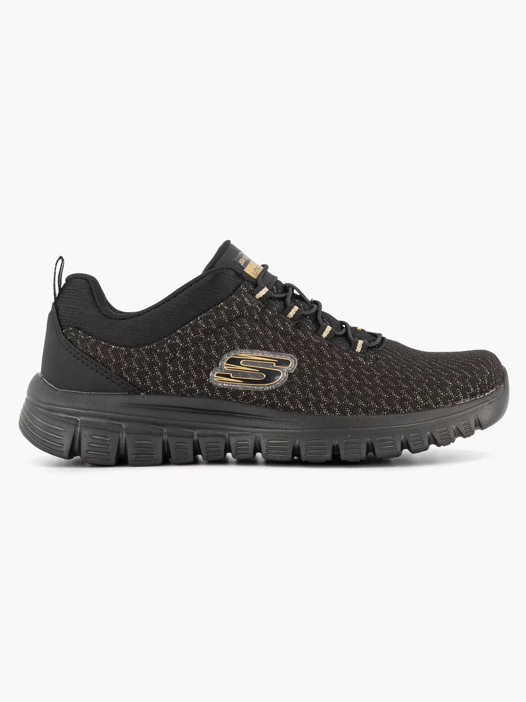 New Skechers Schwarz Anmutig Verschwenderisch Unwiderstehlich