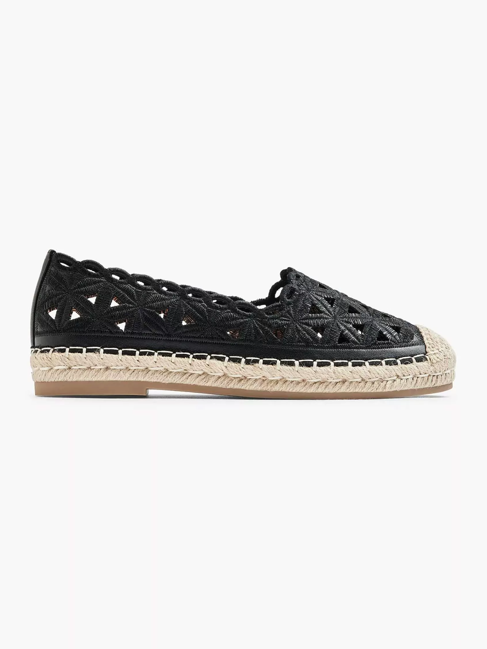 New Graceland Schwarze Espadrille-Spitze