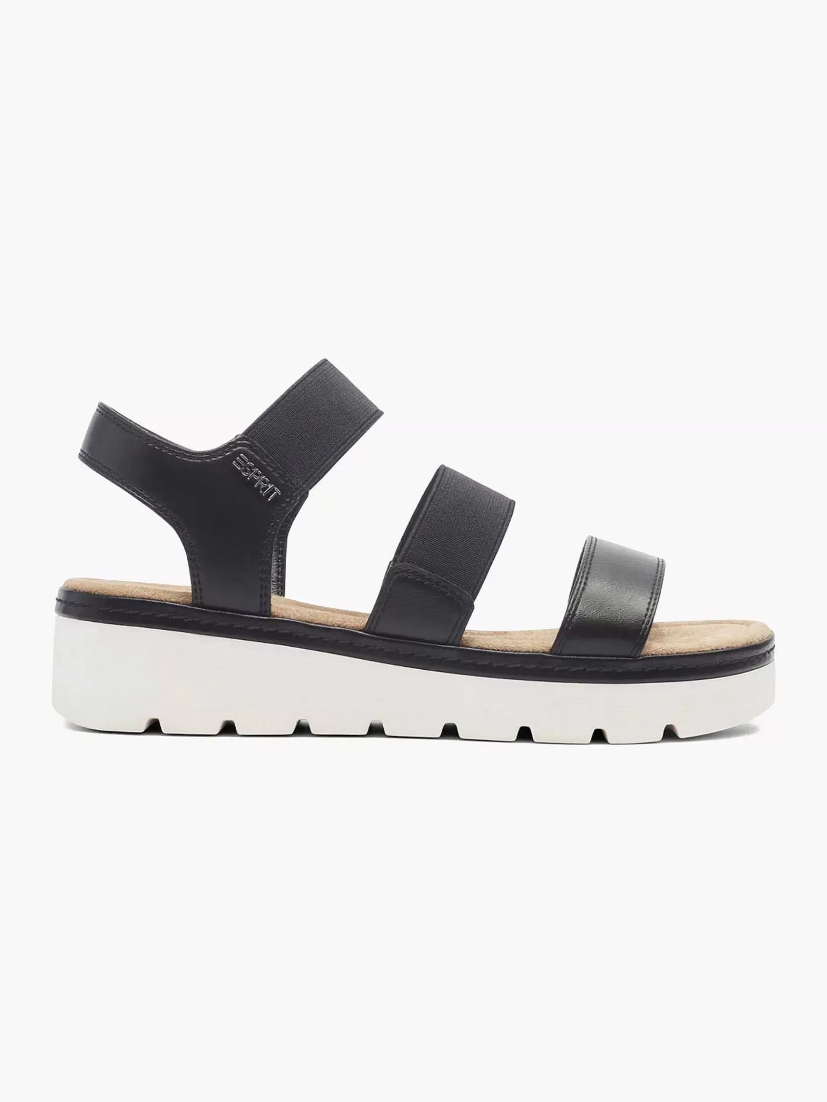 Shop Esprit Schwarze Sandale Mit Gummizug