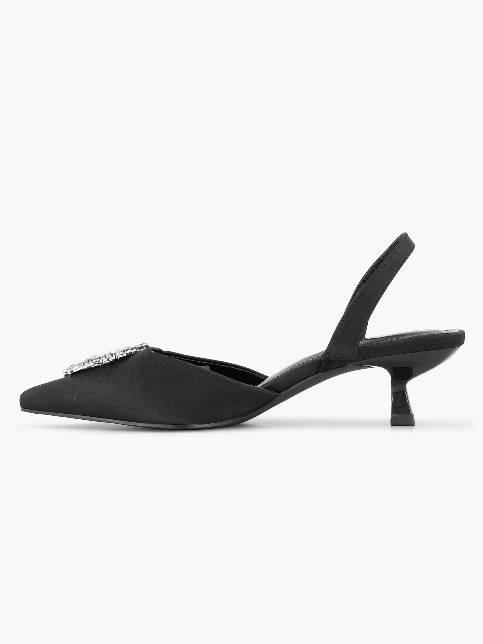 Sale Graceland Schwarze Slingback-Strasssteine