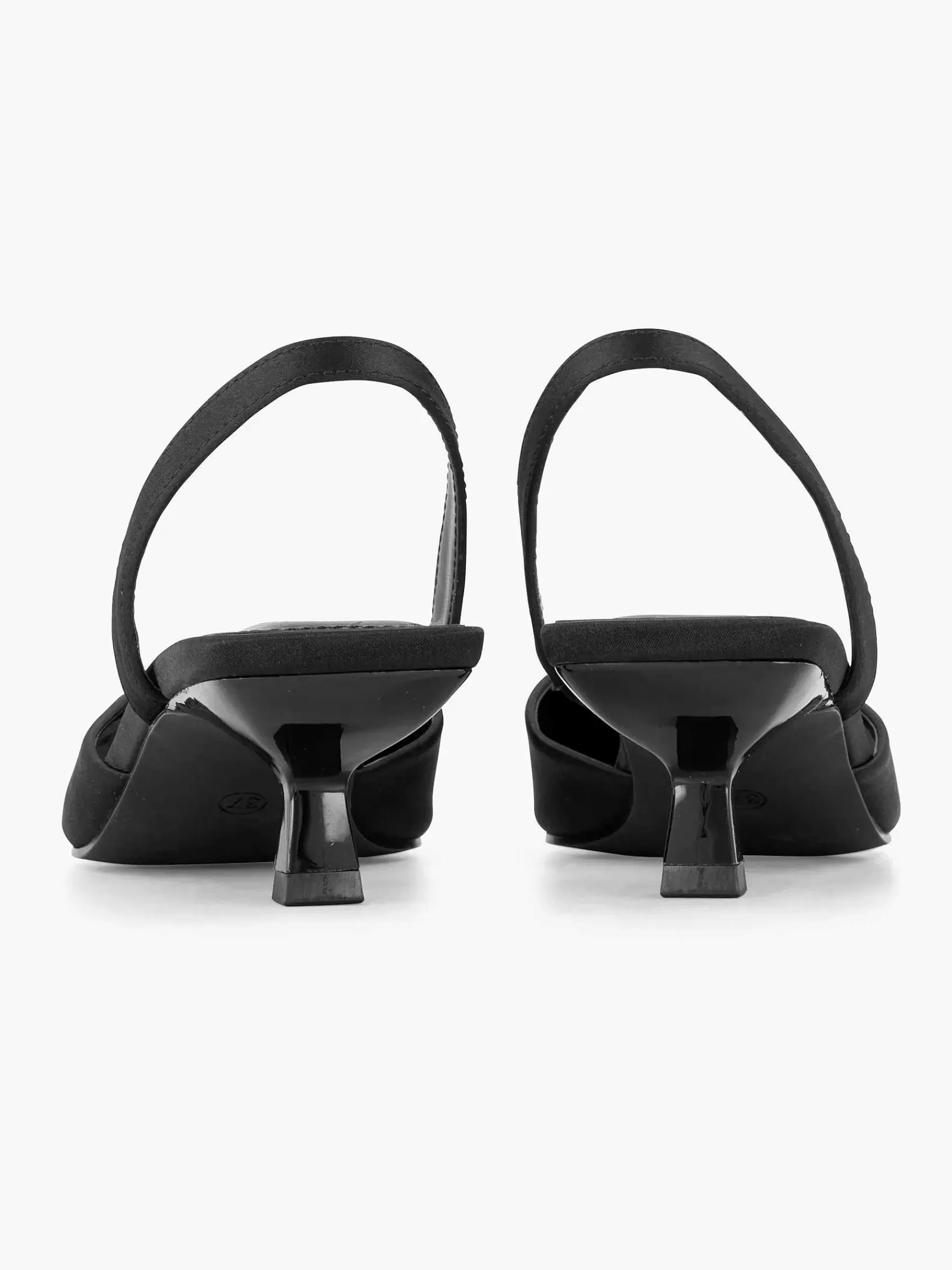Sale Graceland Schwarze Slingback-Strasssteine