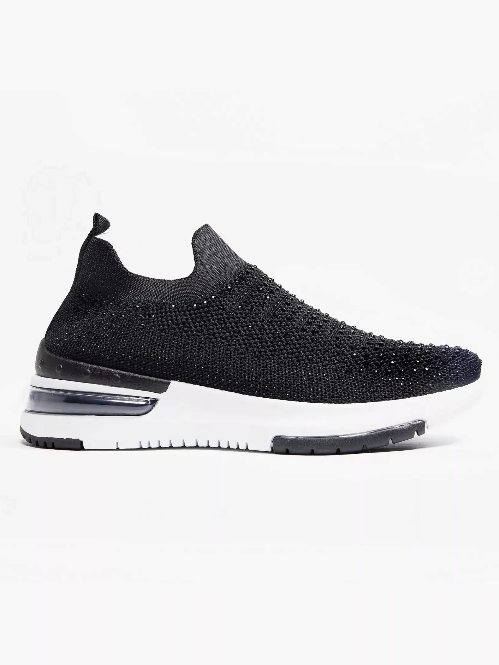 Hot Graceland Schwarze Slip-On-Strasssteine