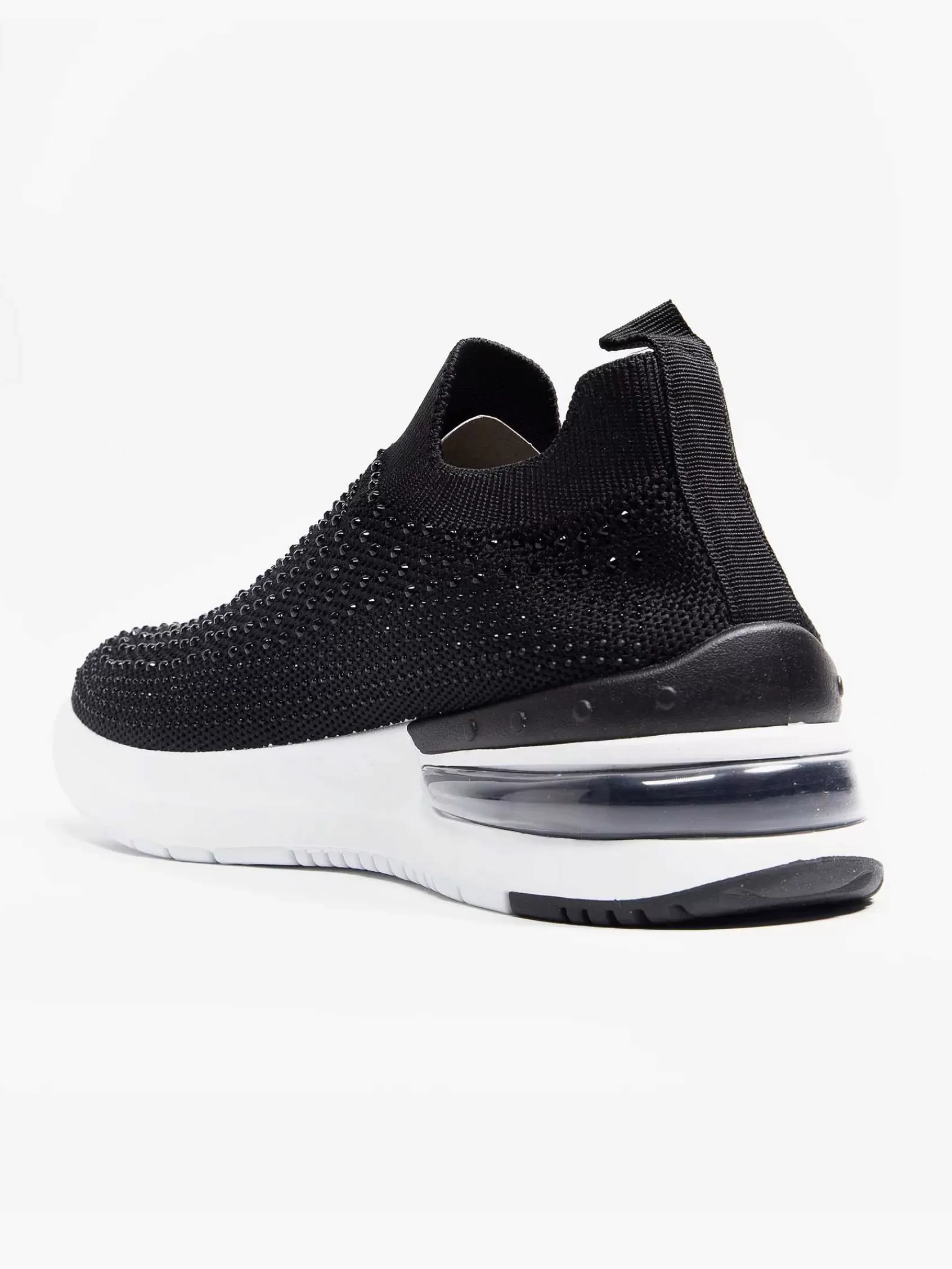 Hot Graceland Schwarze Slip-On-Strasssteine