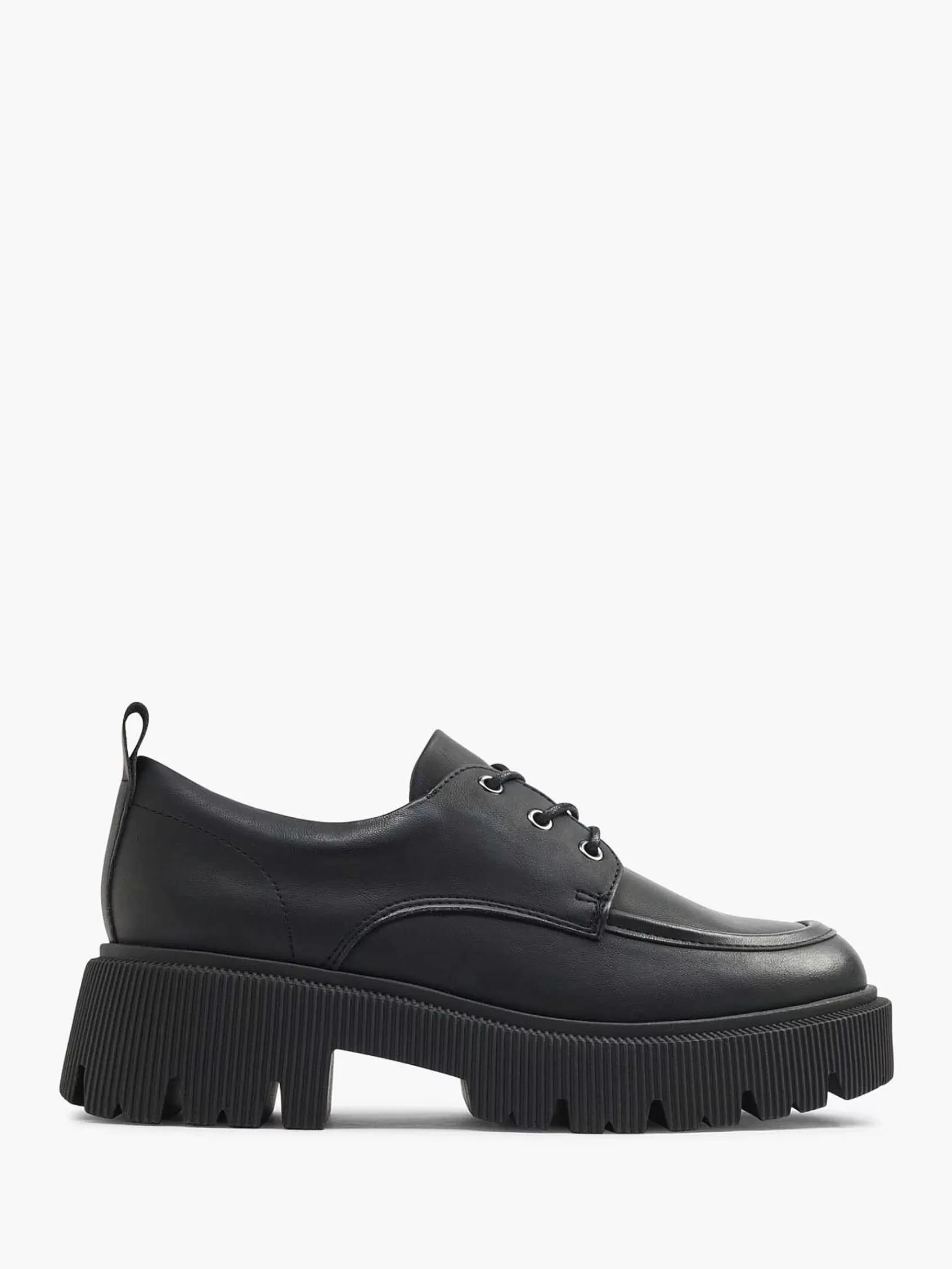Flash Sale Oxmox Schwarzer Klobiger Schnurschuh