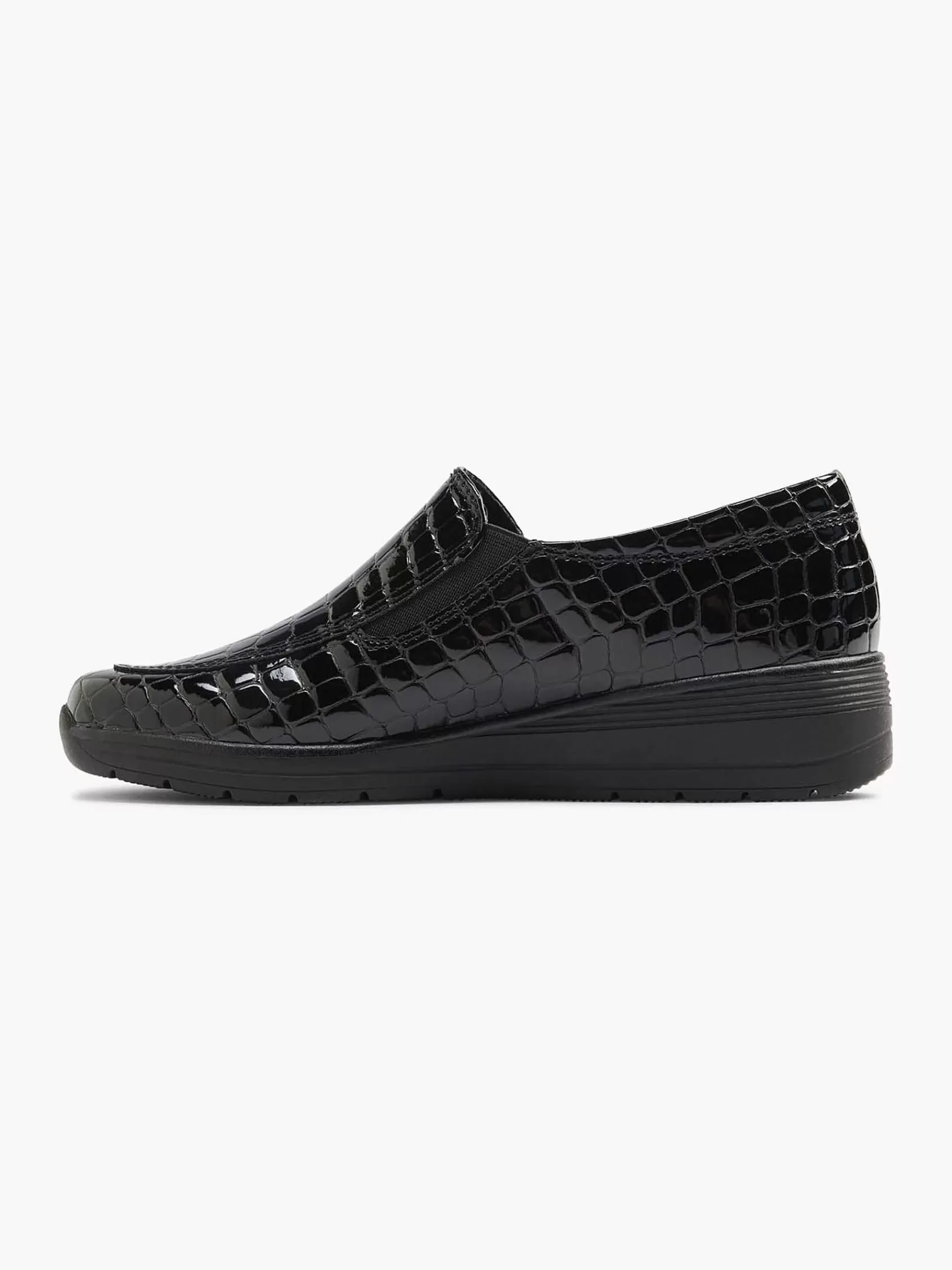 Cheap Easy Street Schwarzer Slip-On-Lack