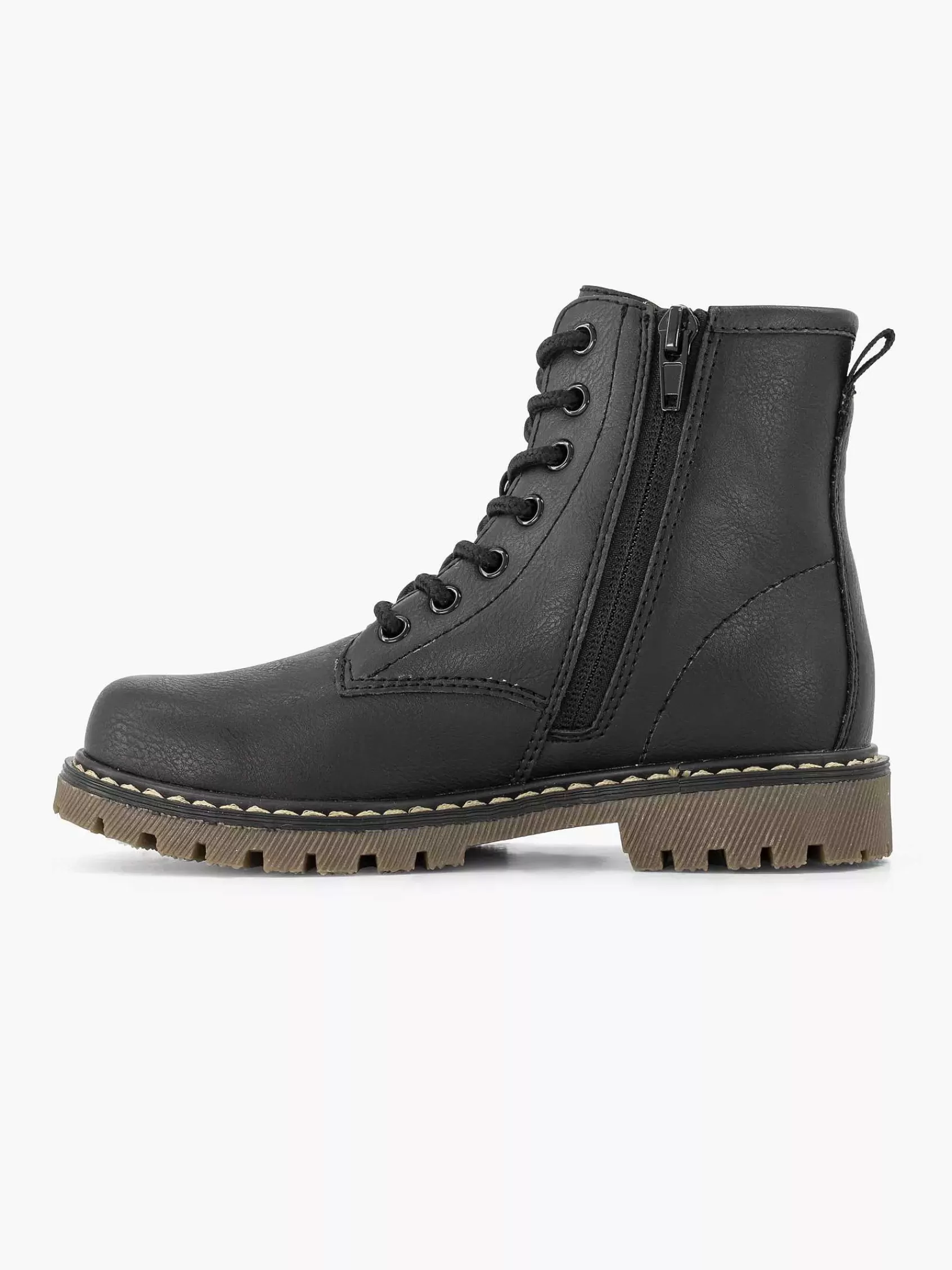Discount Graceland Schwarzer Spitzenstiefel
