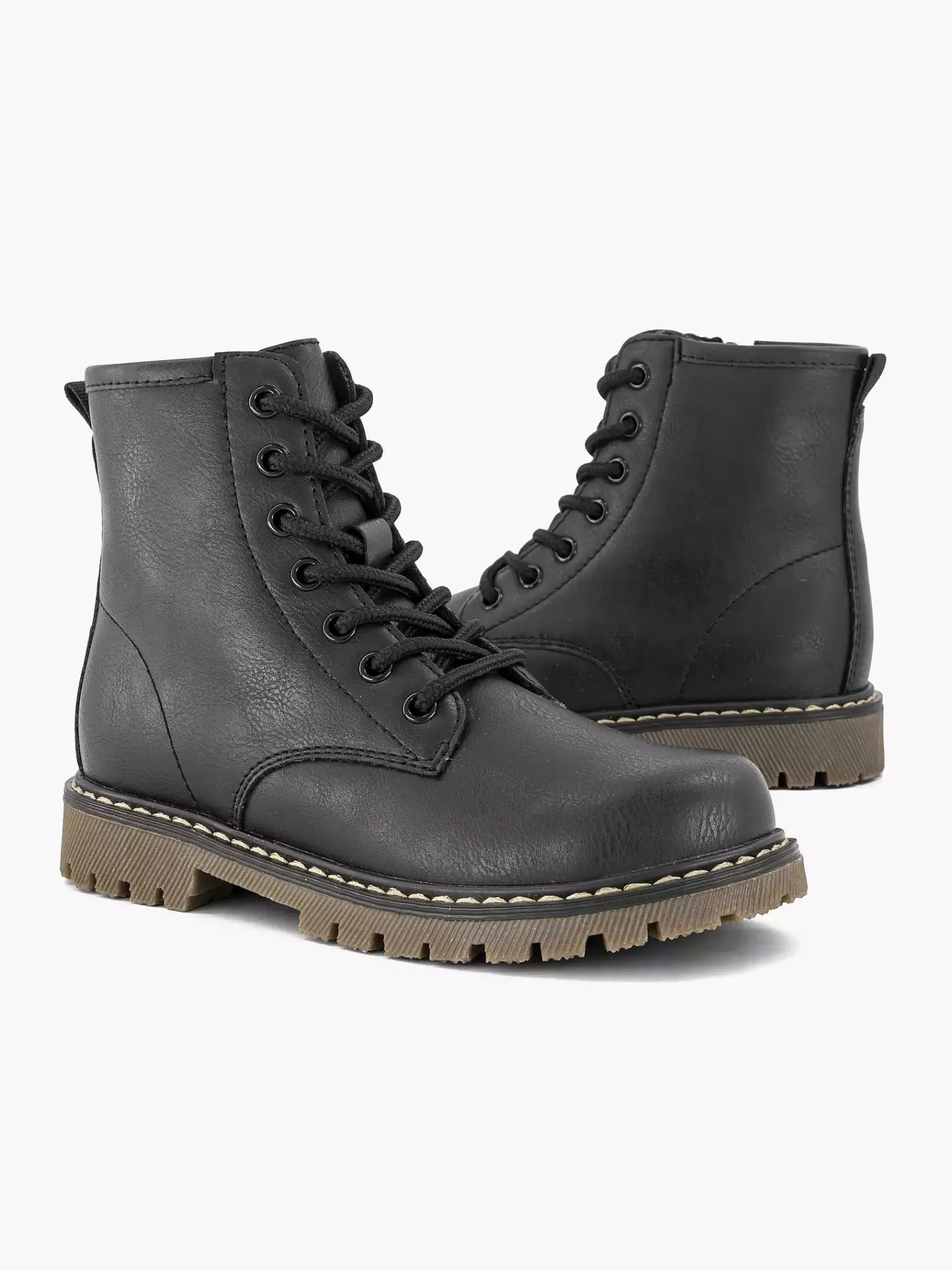 Discount Graceland Schwarzer Spitzenstiefel