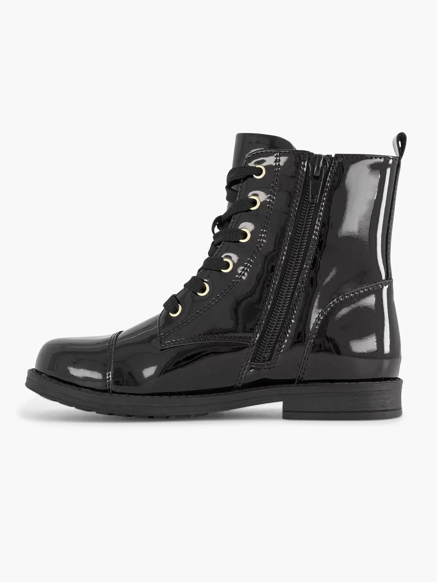 Discount Graceland Schwarzer Spitzenstiefellack