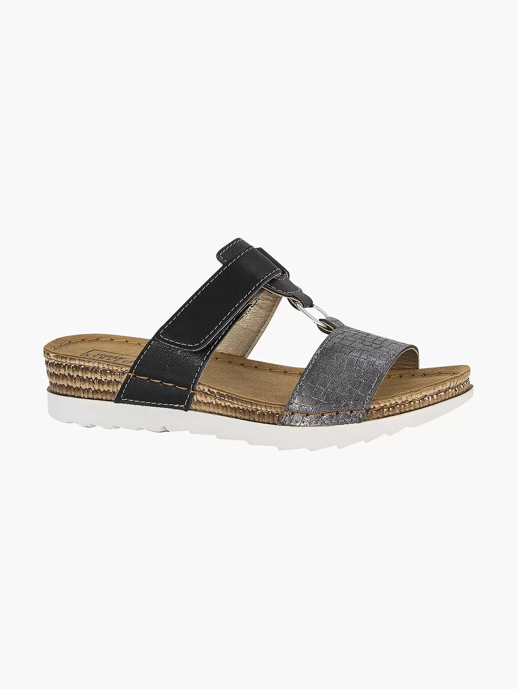 Store Easy Street Schwarzes Slipper-Lederfusbett