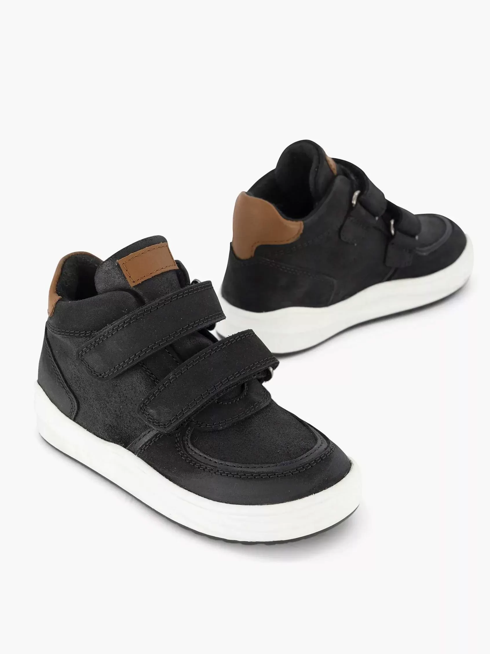 New Vty Schwere Leder-Sneaker Mit Klettverschluss