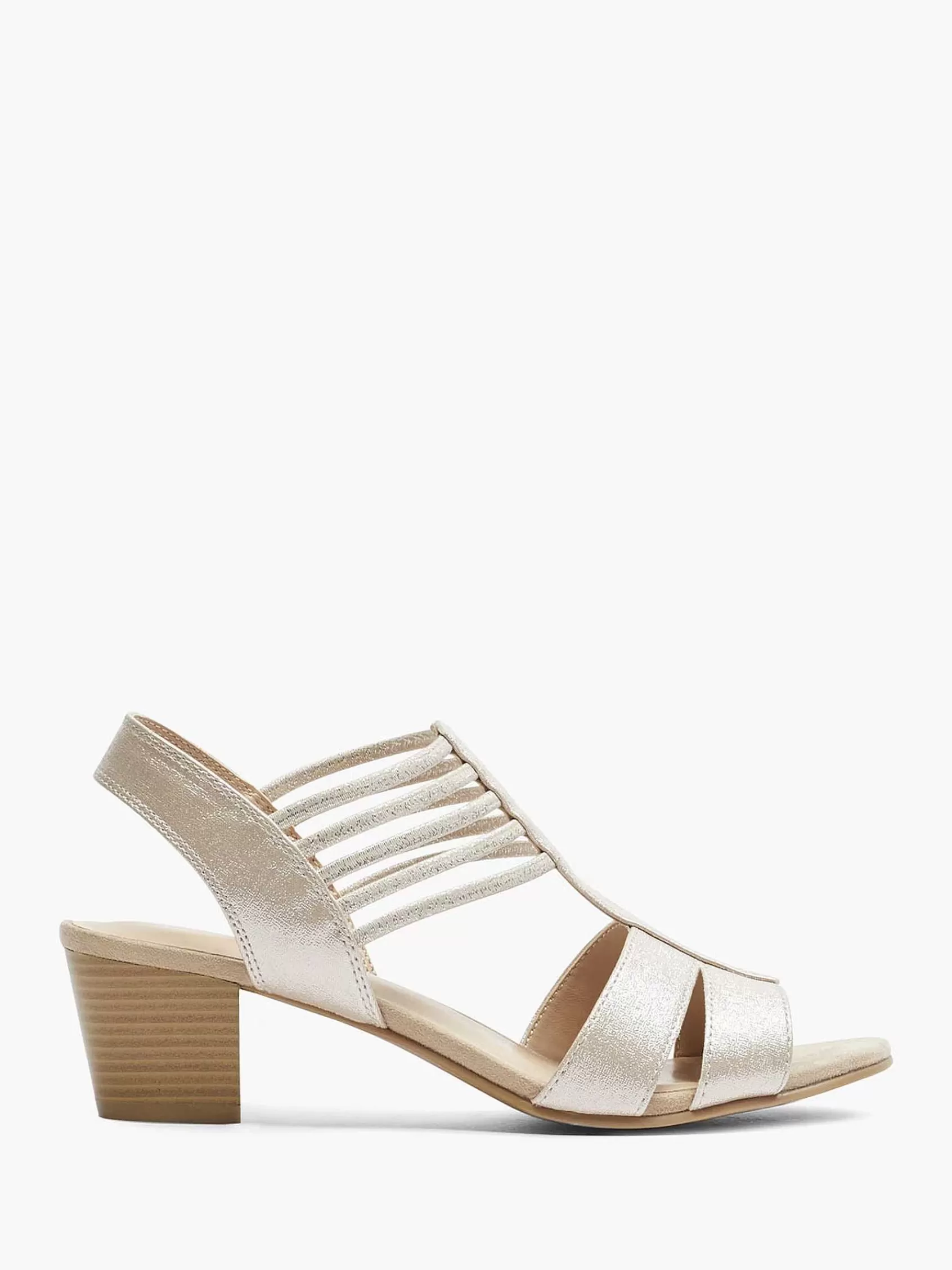 Outlet Graceland Silberne Sandalette