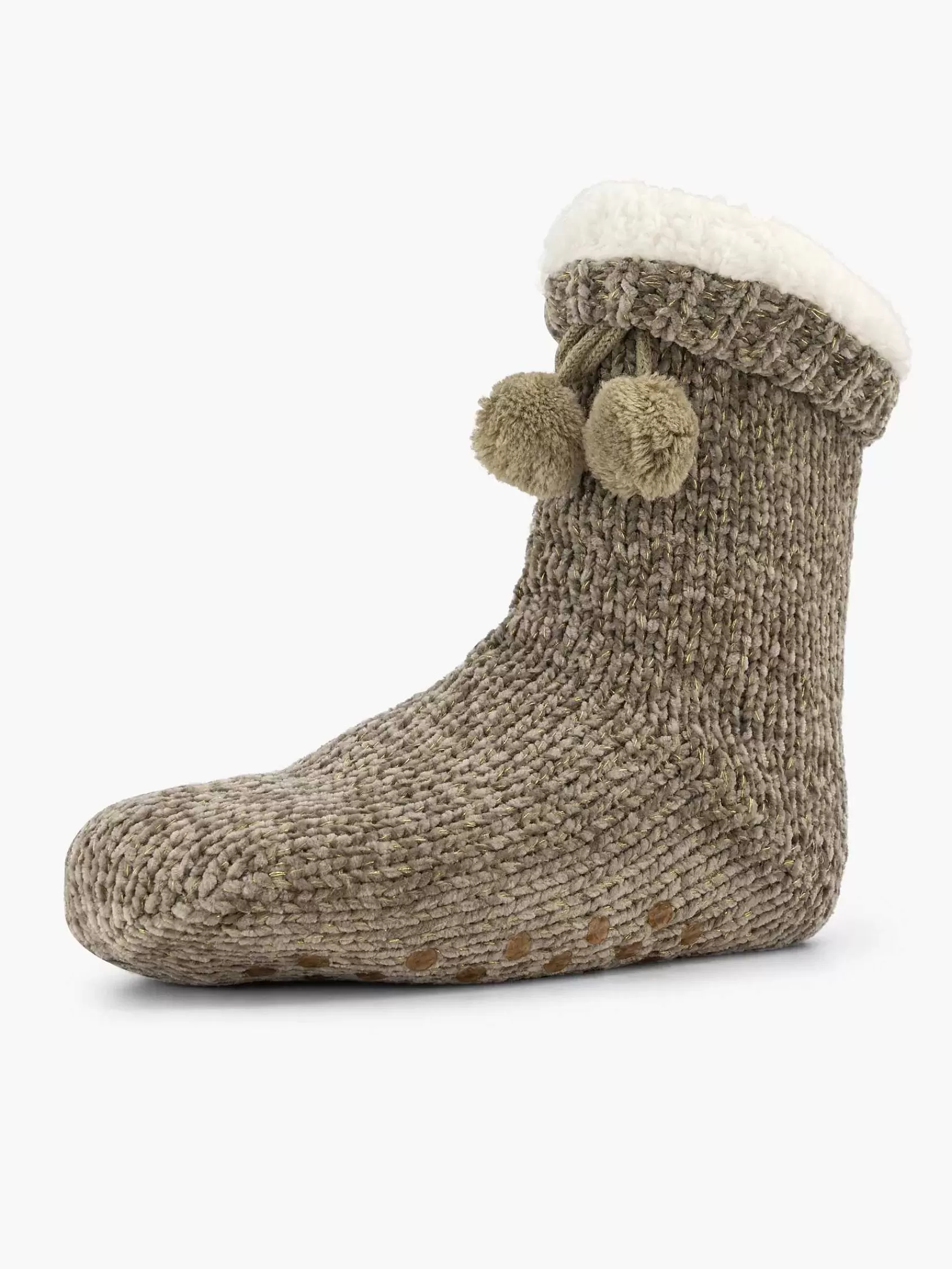 Store vanHaren Taupefarbene Haussocke 36-41