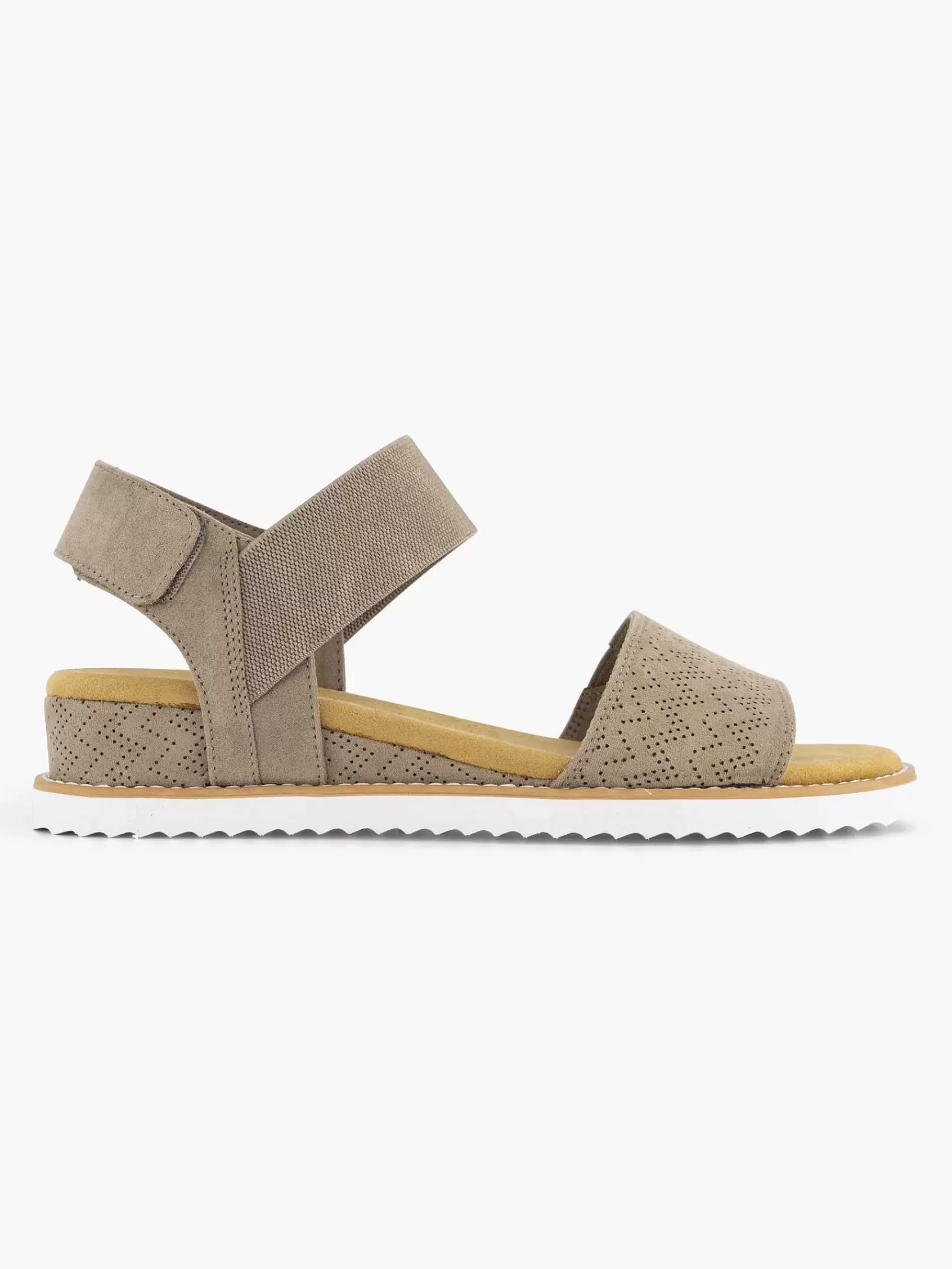 Fashion Skechers Taupefarbene Sandale